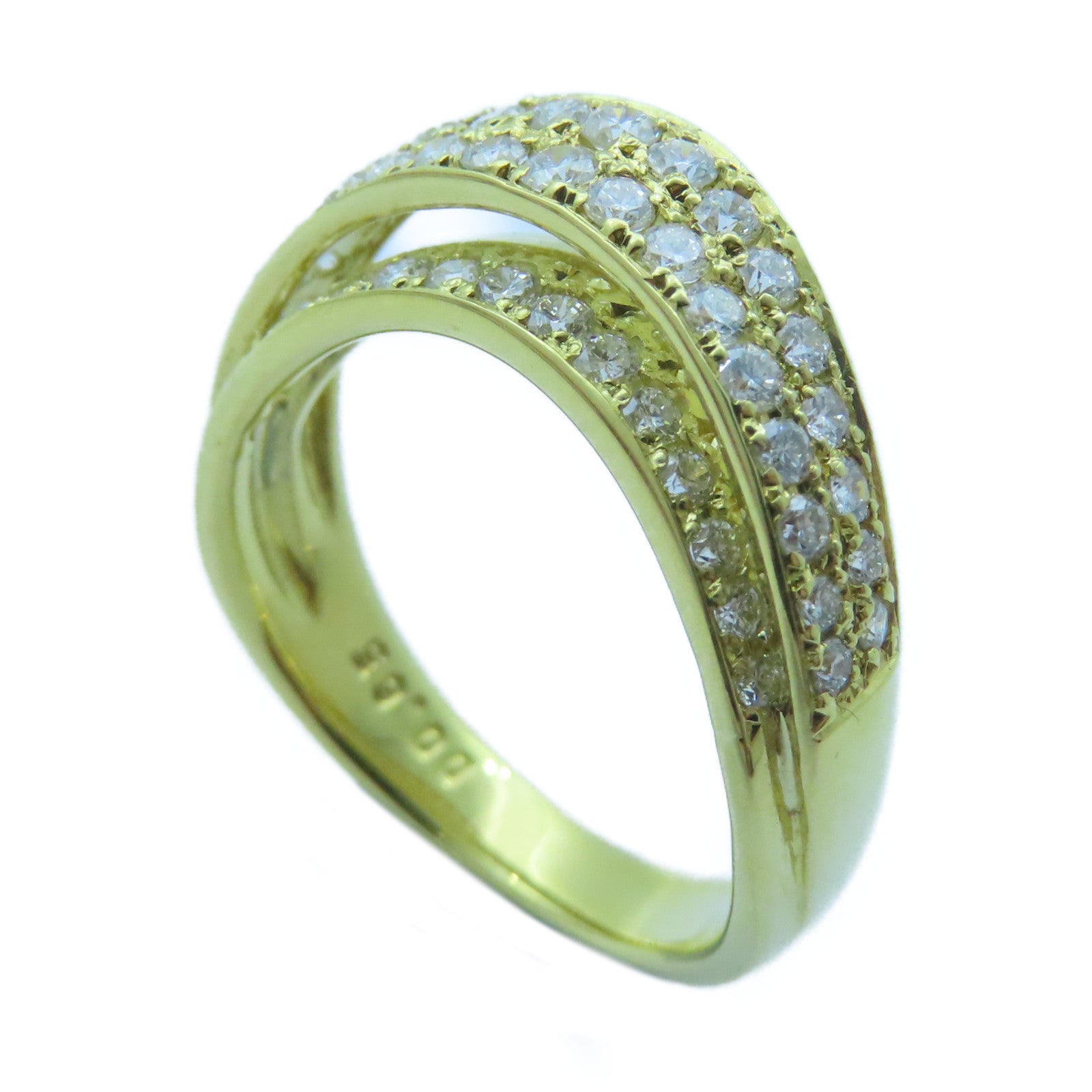 JEWELRY 18K黃金Diamond Ring 0.65ct鑽石戒指US#6