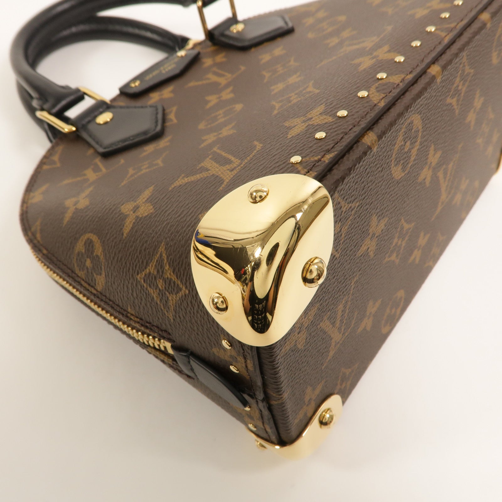 LOUIS VUITTON Monogram Alma BB Trunk手挽肩背兩用袋