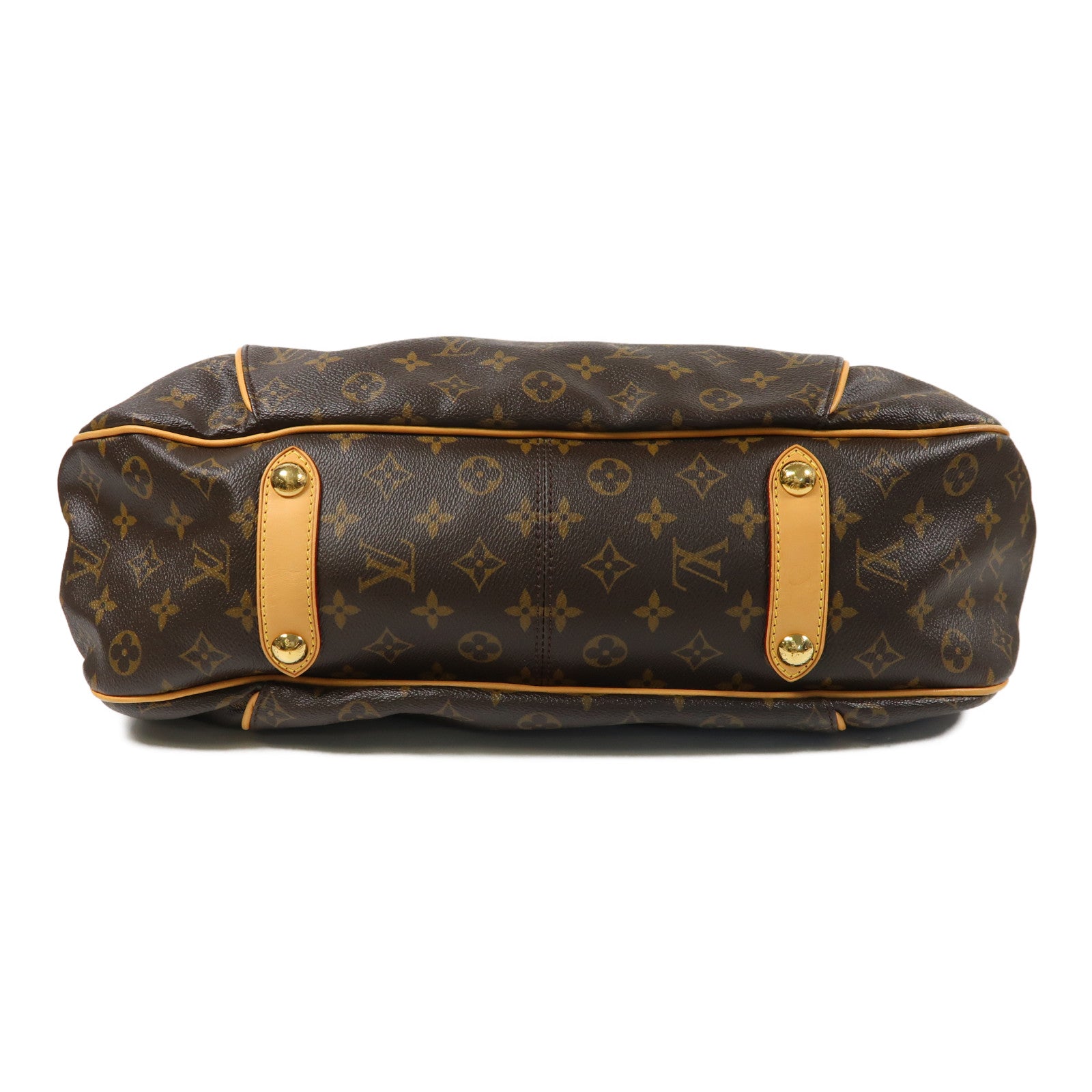 LOUIS VUITTON Monogram Galliera GM金扣肩背袋啡色