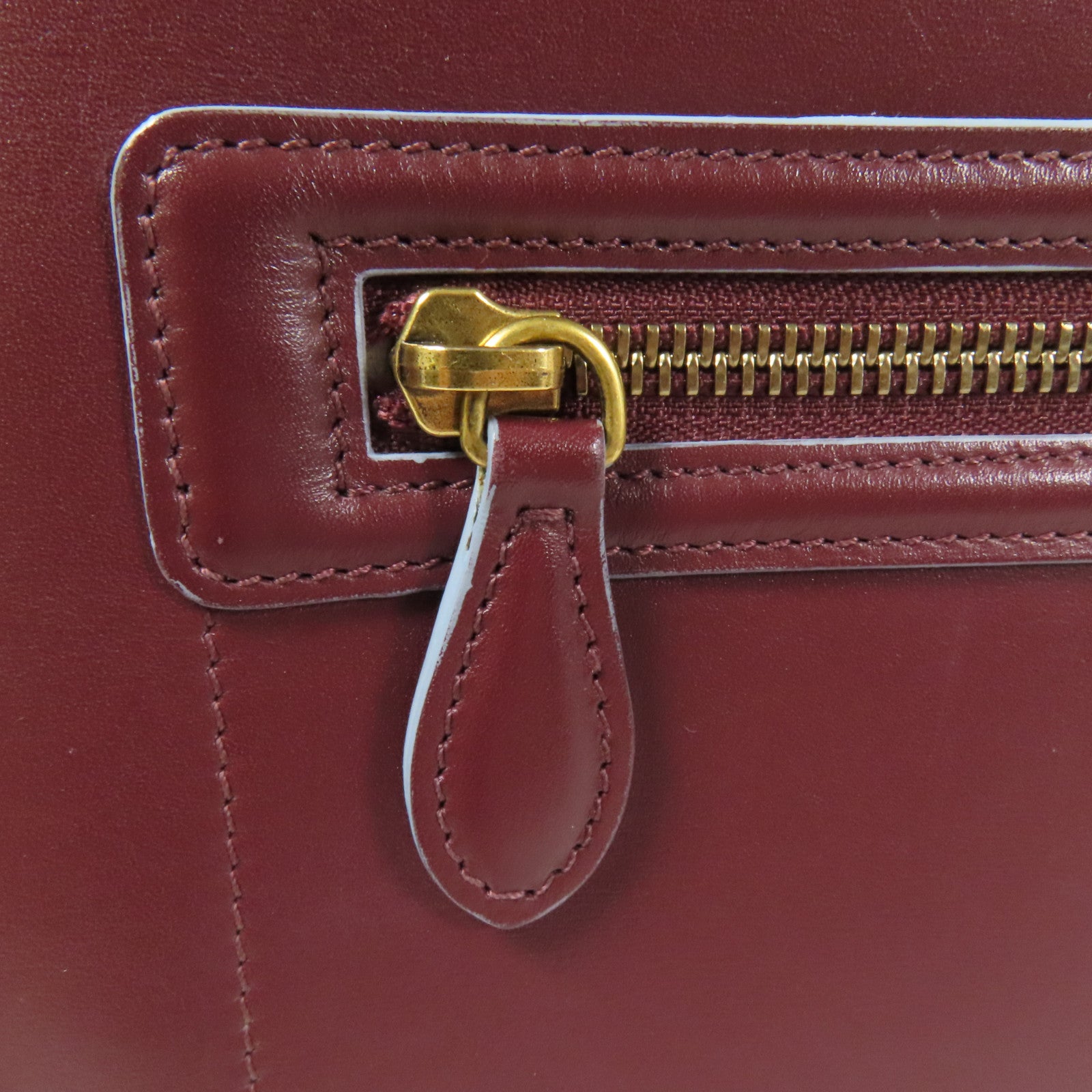 CELINE 牛皮皮革Mini Luggage金扣手挽袋