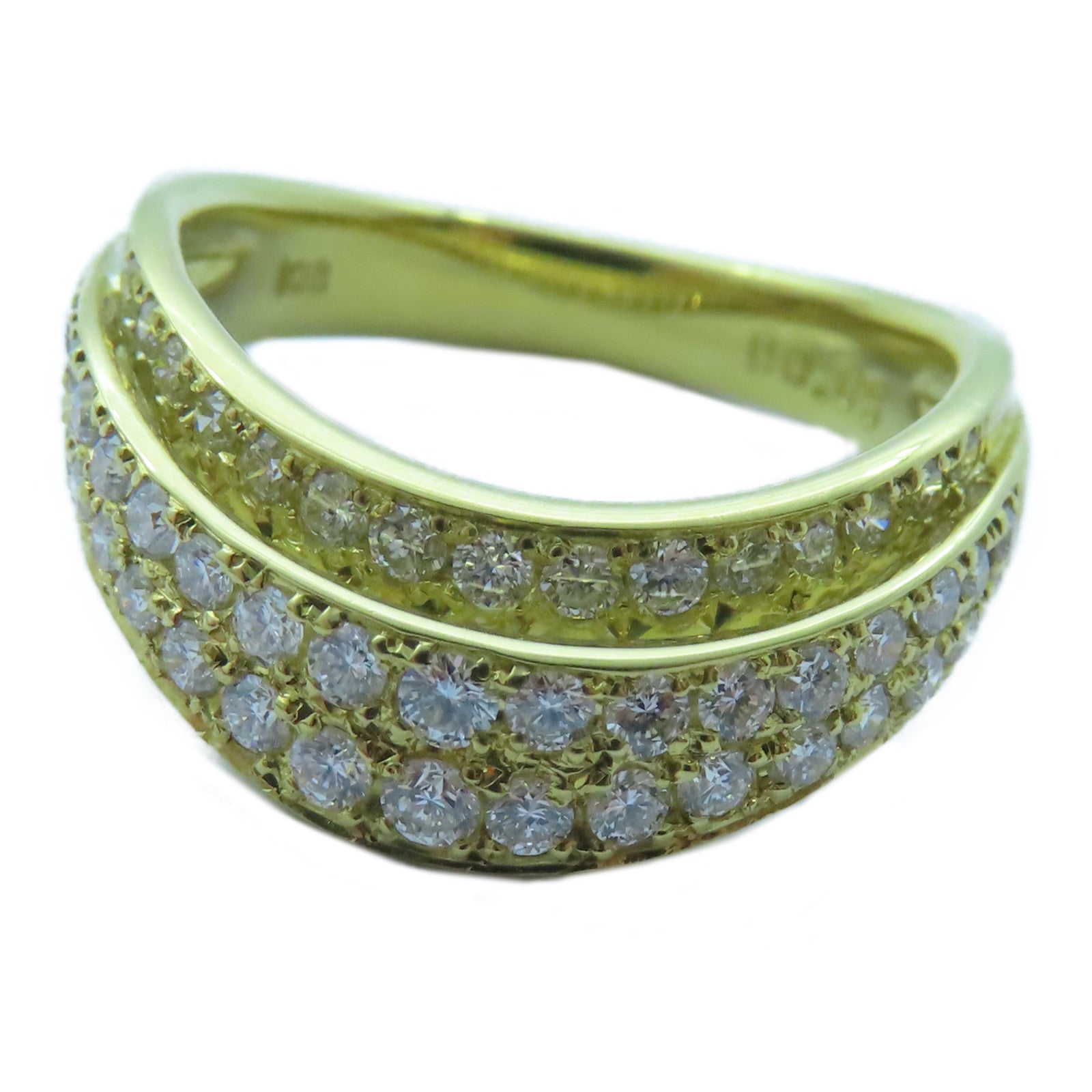 JEWELRY 18K黃金Diamond Ring 0.65ct鑽石戒指US#6