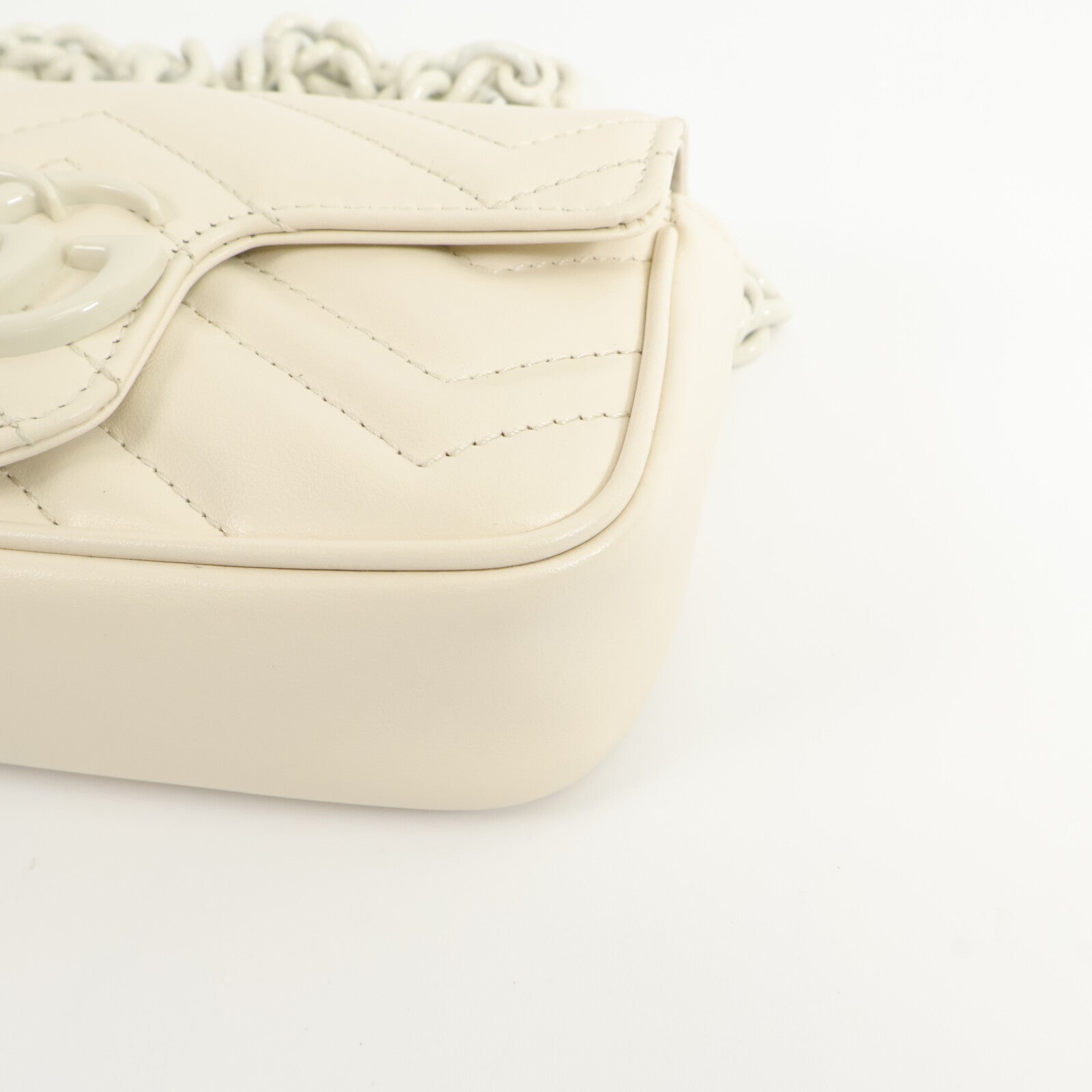 GUCCI 牛皮皮革Marmont Belt Bag鏈帶肩背袋