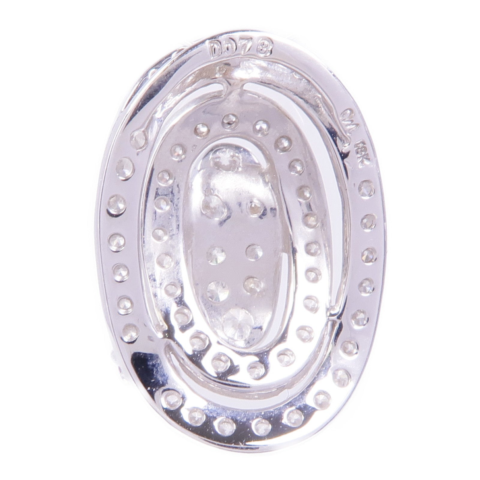 JEWELRY 18K白金Diamond Pendant Top鑽石吊墜