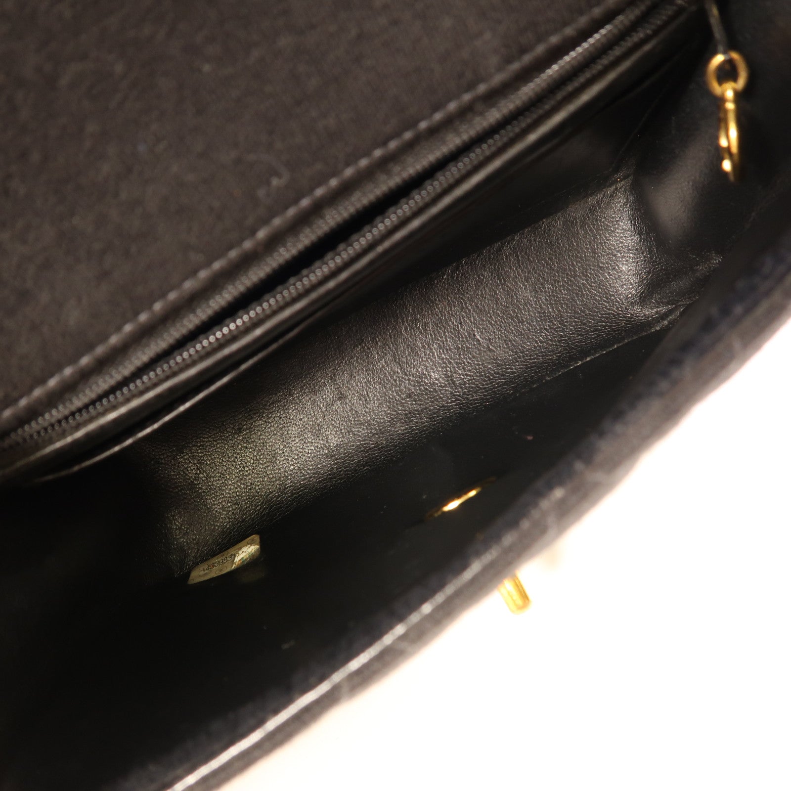 CHANEL 帆布Mini Classic 17金扣鏈帶肩背袋