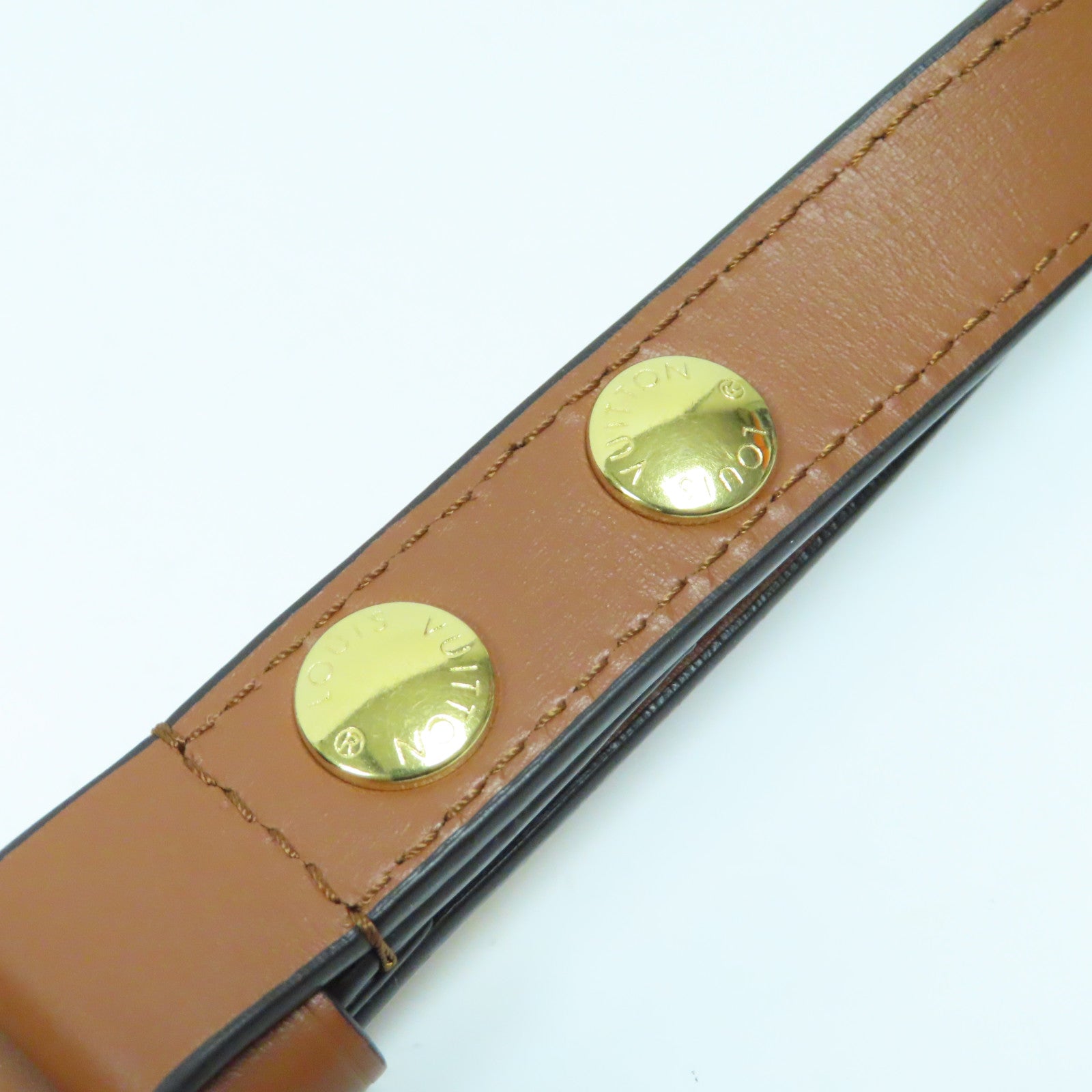 LOUIS VUITTON Monogram Reverse Mini Dauphine金扣肩背袋啡色