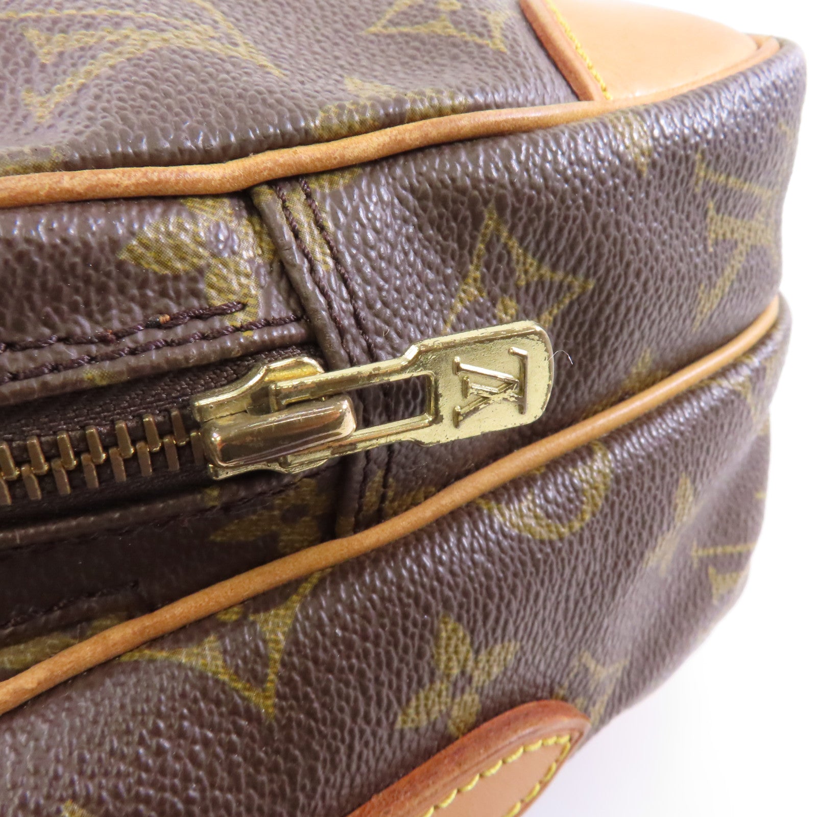 LOUIS VUITTON Monogram Nil金扣肩背袋啡色