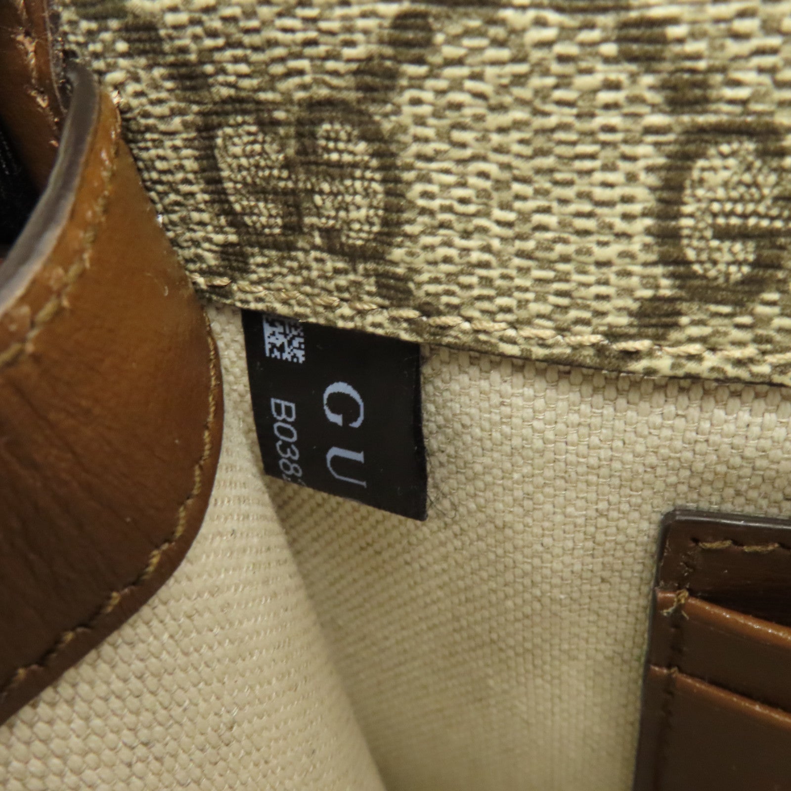 GUCCI 塗層帆布Shoulder Bag金扣肩背袋啡色