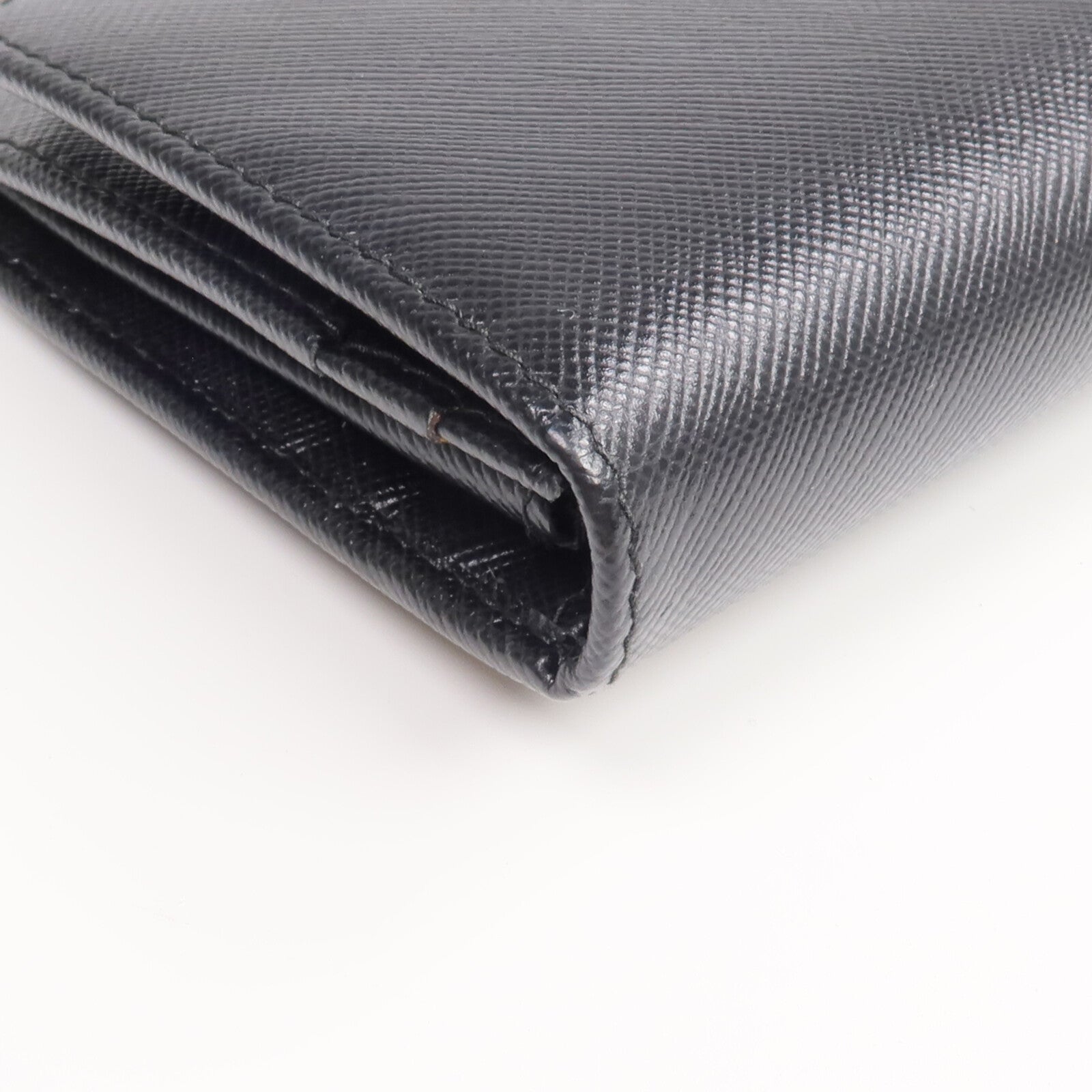 PRADA Saffiano皮革Long Wallet金扣長錢包