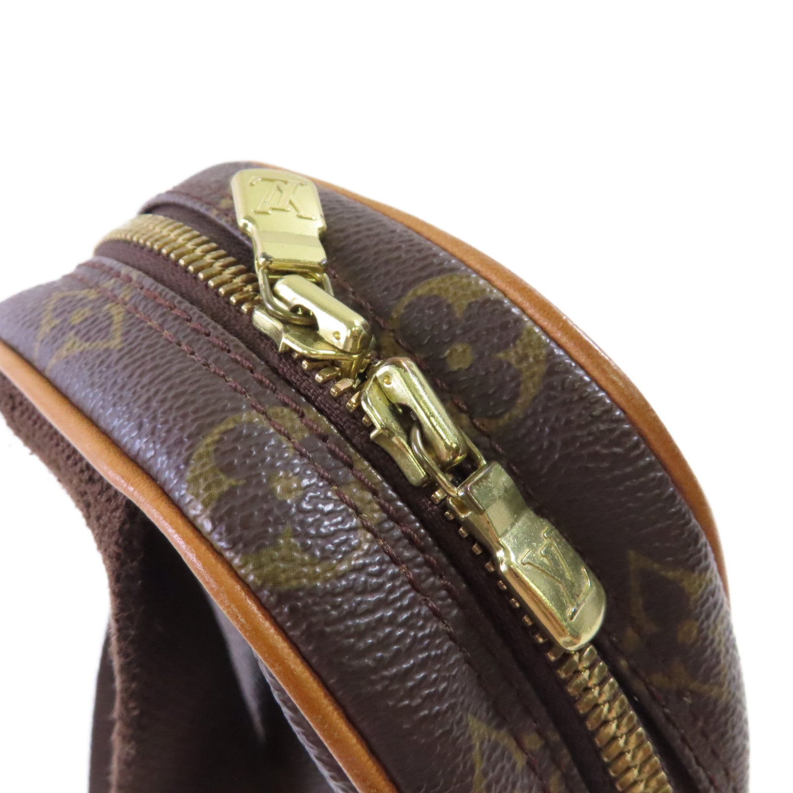 LOUIS VUITTON 【激減優惠】Monogram Pochette Gange Belt Bag金扣腰包啡色