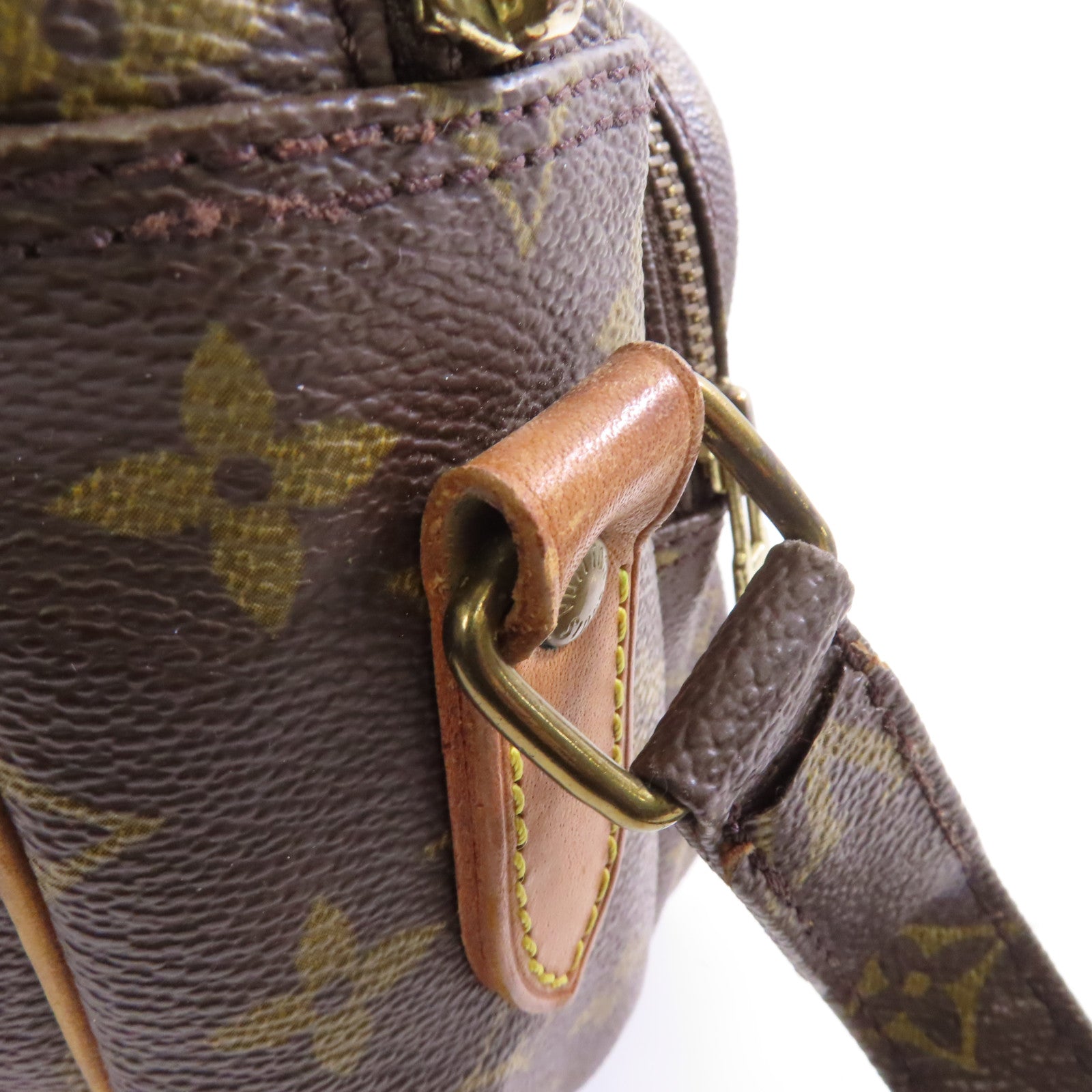 LOUIS VUITTON Monogram Nil金扣肩背袋啡色