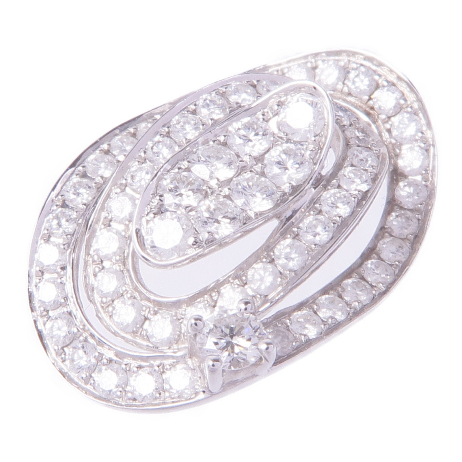 JEWELRY 18K白金Diamond Pendant Top鑽石吊墜