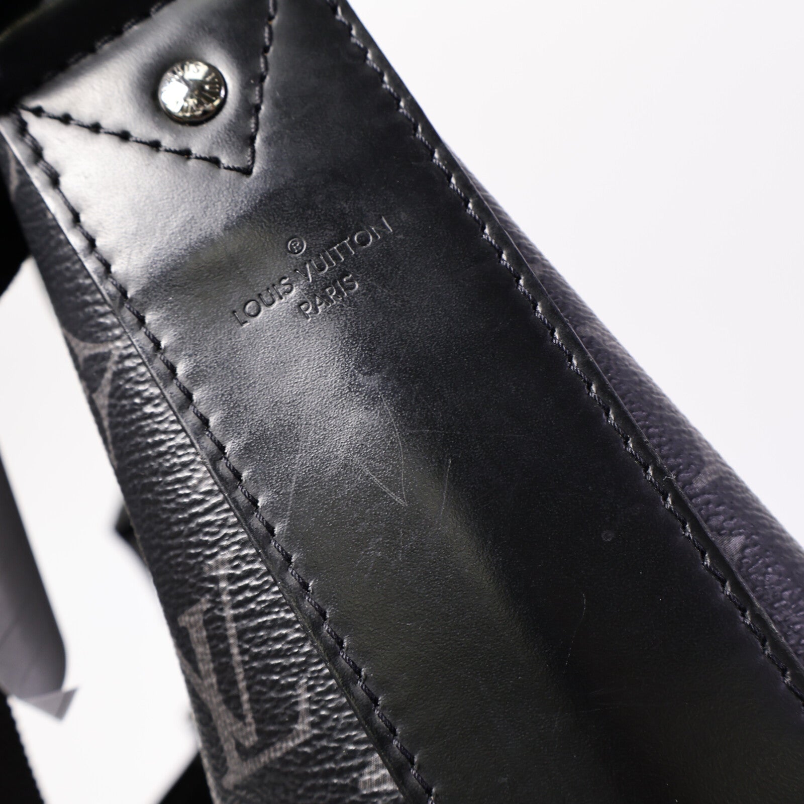 LOUIS VUITTON Monogram Eclipse Odyssey Messenger PM肩背袋