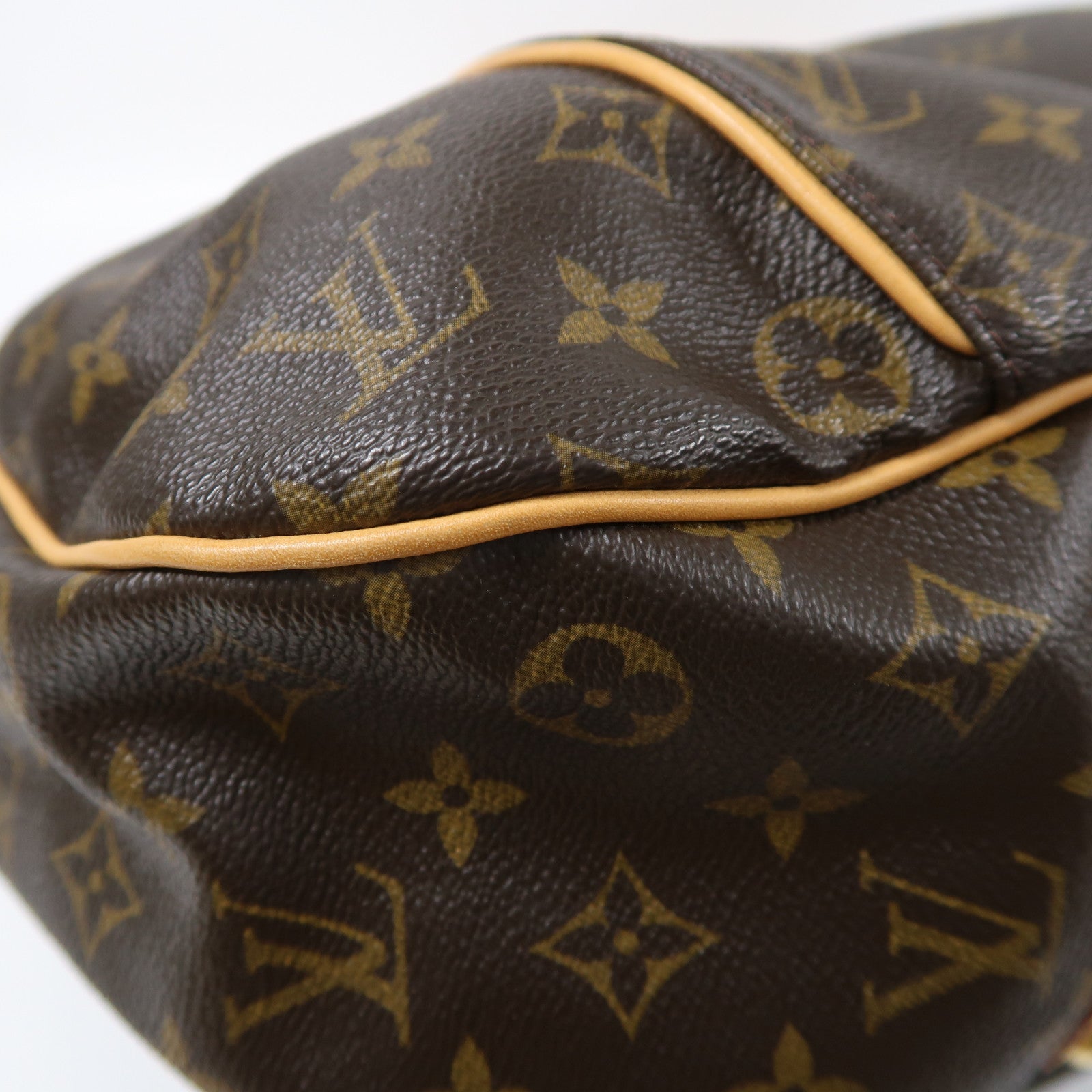 LOUIS VUITTON Monogram Galliera GM金扣肩背袋啡色