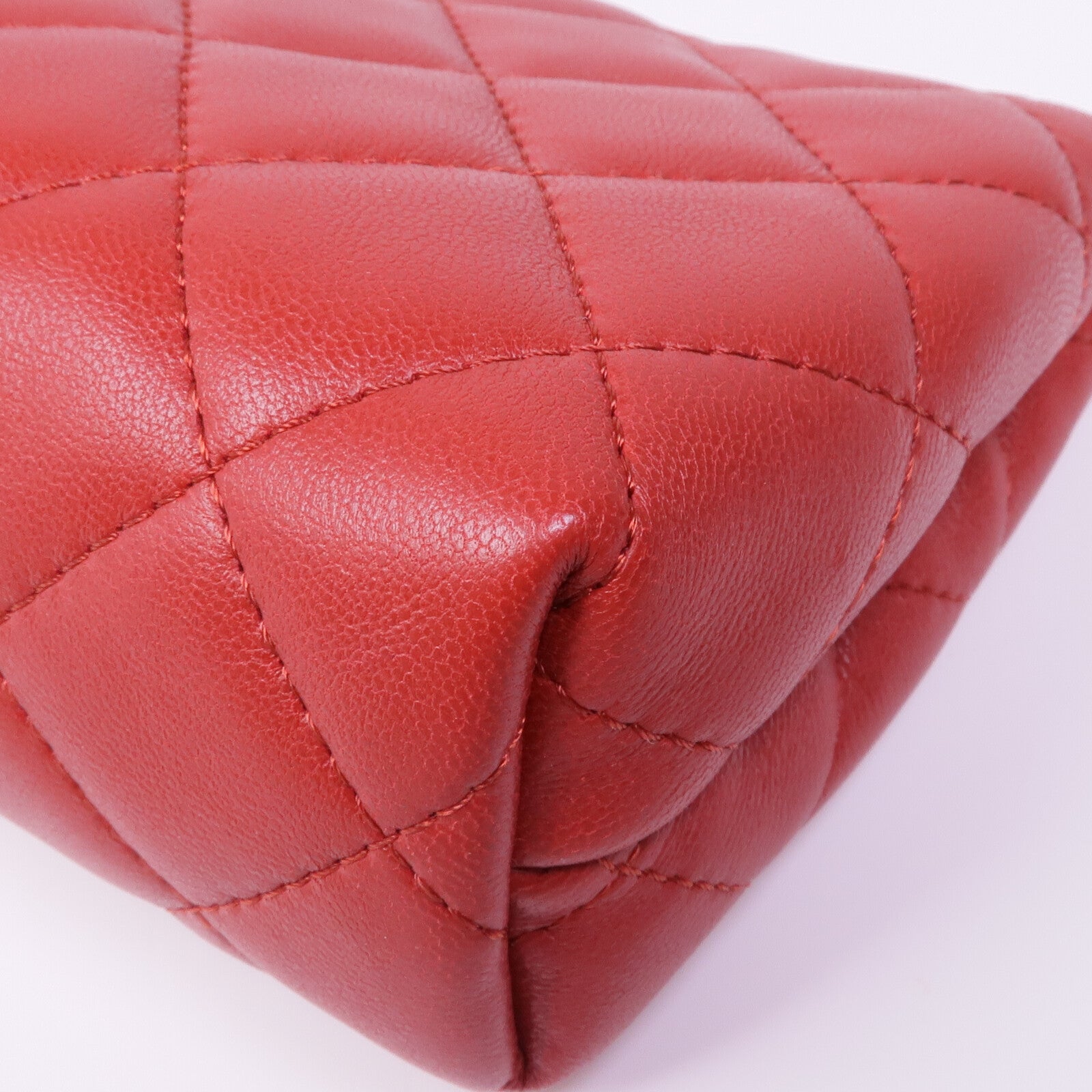 CHANEL 羊皮皮革Clutch Bag銀扣手拿包