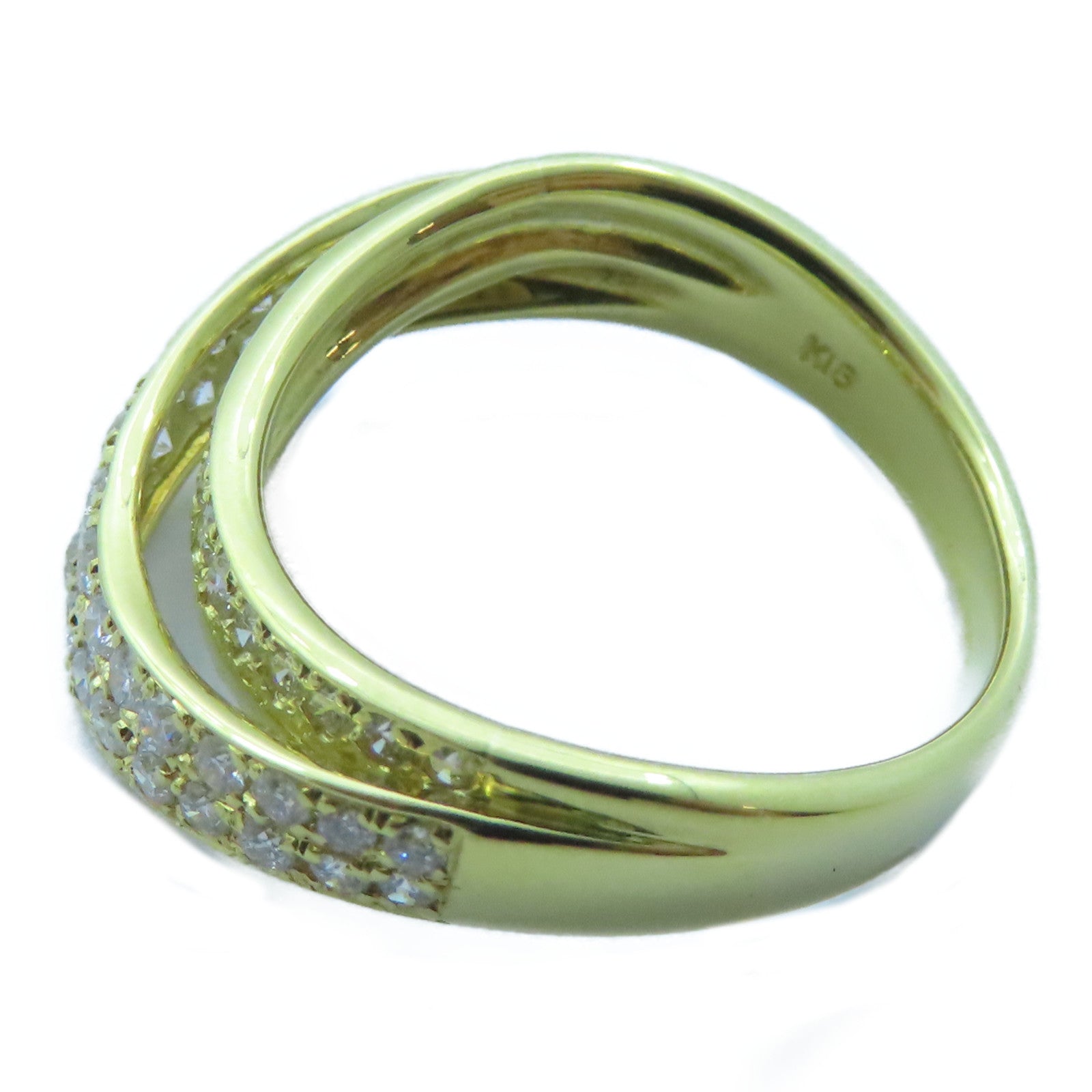 JEWELRY 18K黃金Diamond Ring 0.65ct鑽石戒指US#6