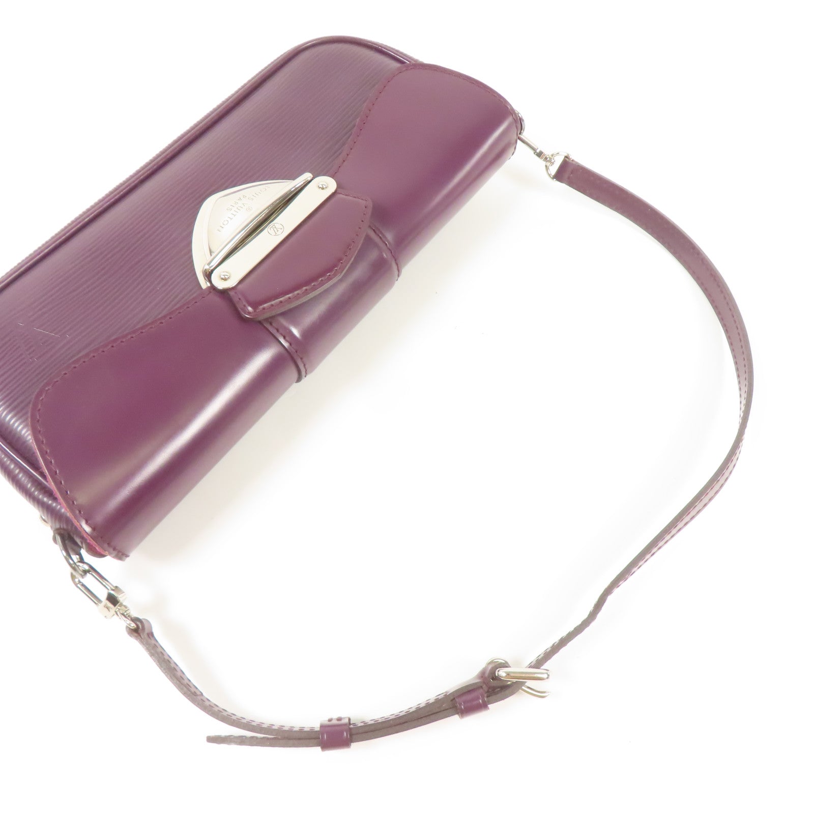 LOUIS VUITTON Epi Pochette Montaigne銀扣肩背袋