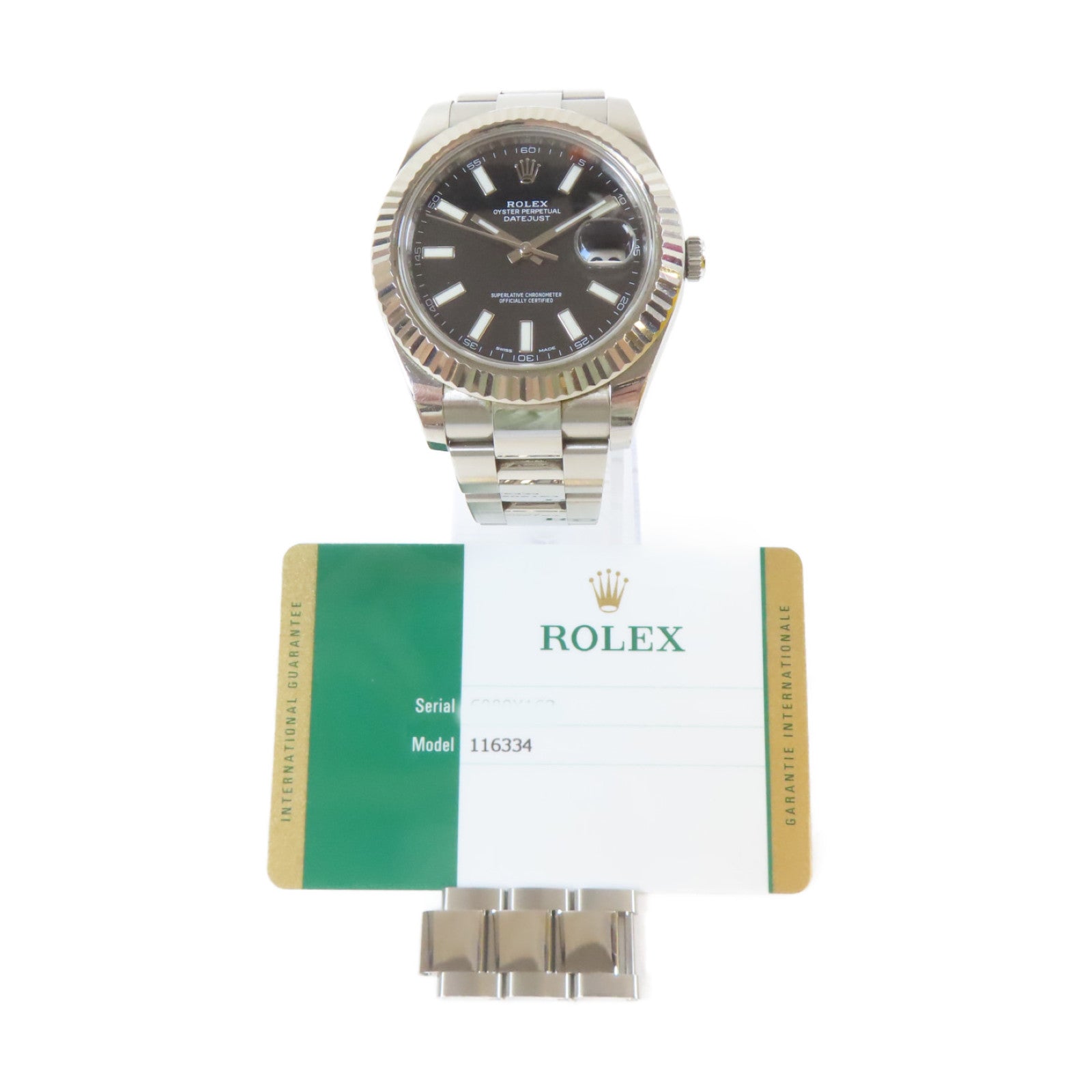 ROLEX Datejust II不鏽鋼手錶自動機芯黑色