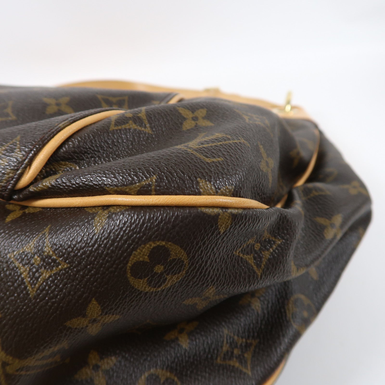 LOUIS VUITTON Monogram Galliera GM金扣肩背袋啡色