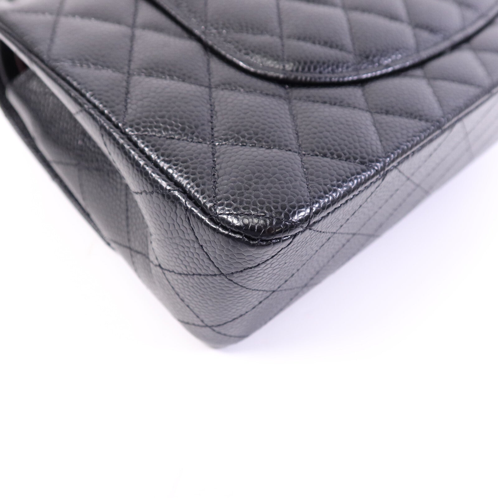 CHANEL 牛皮皮革Classic 25銀扣鏈帶肩背袋