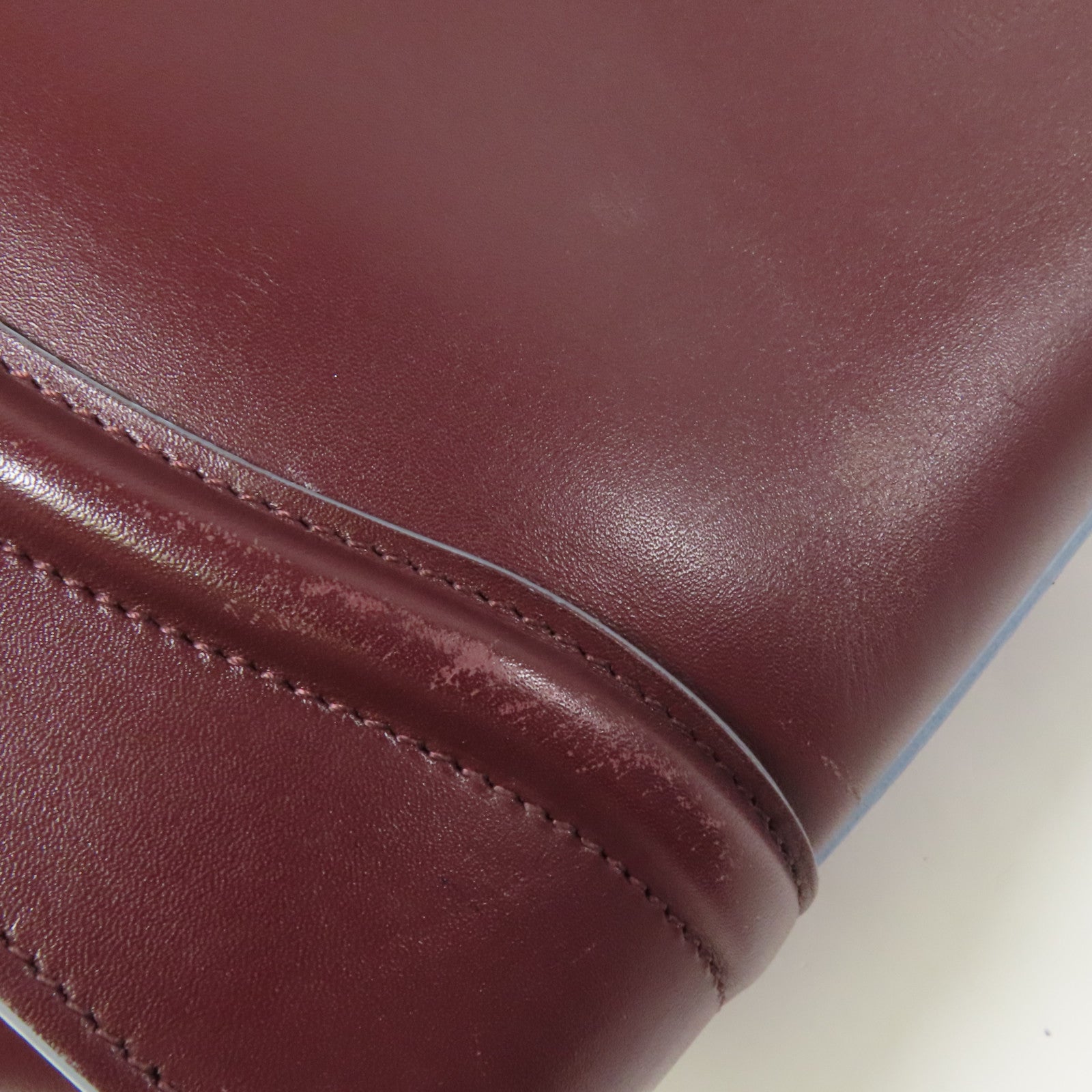 CELINE 牛皮皮革Mini Luggage金扣手挽袋