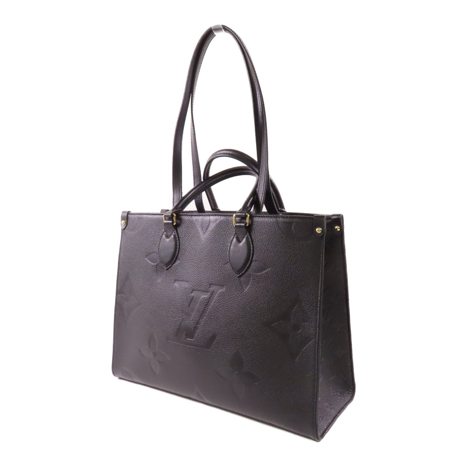 LOUIS VUITTON Monogram Empreinte On The Go金扣手挽肩背兩用袋