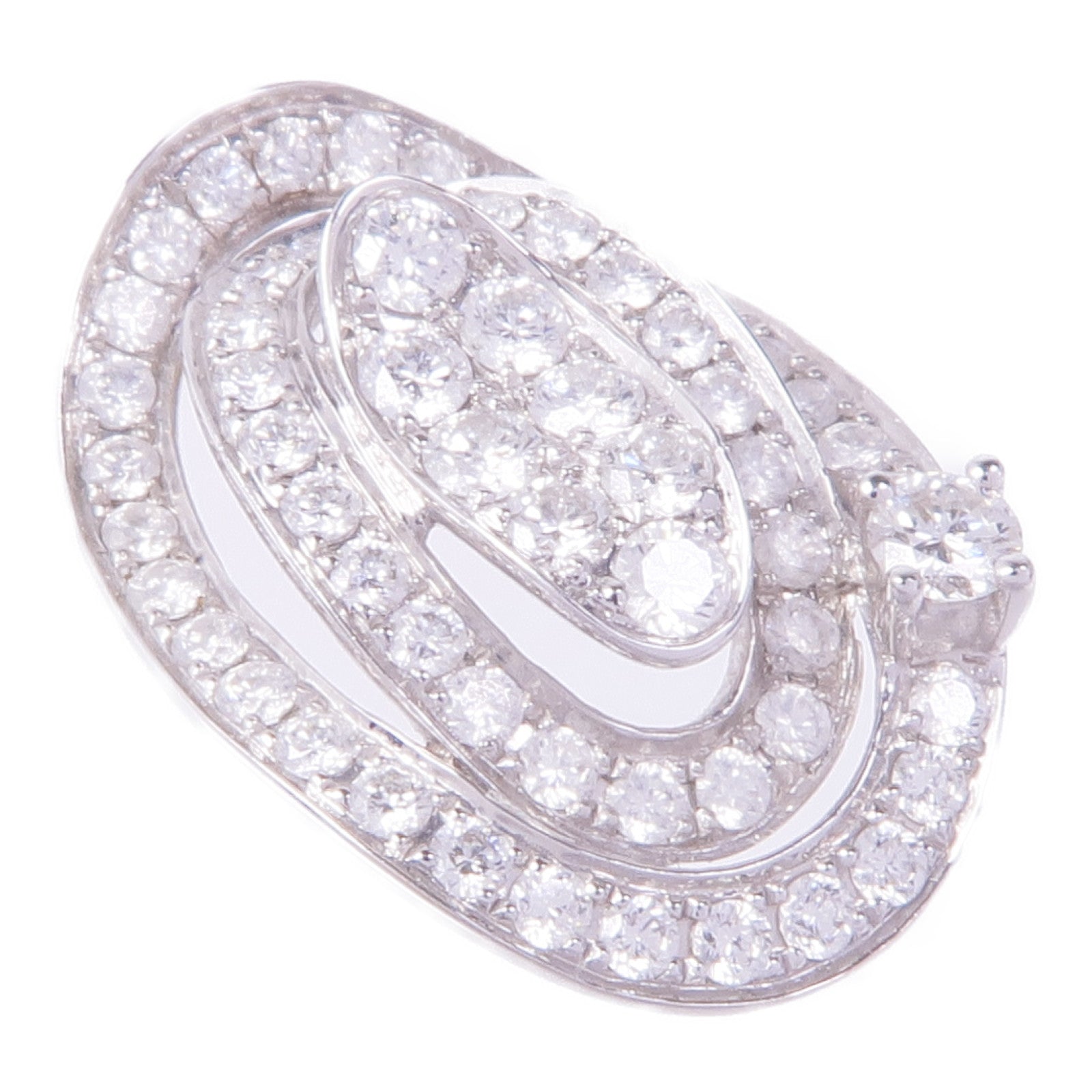 JEWELRY 18K白金Diamond Pendant Top鑽石吊墜