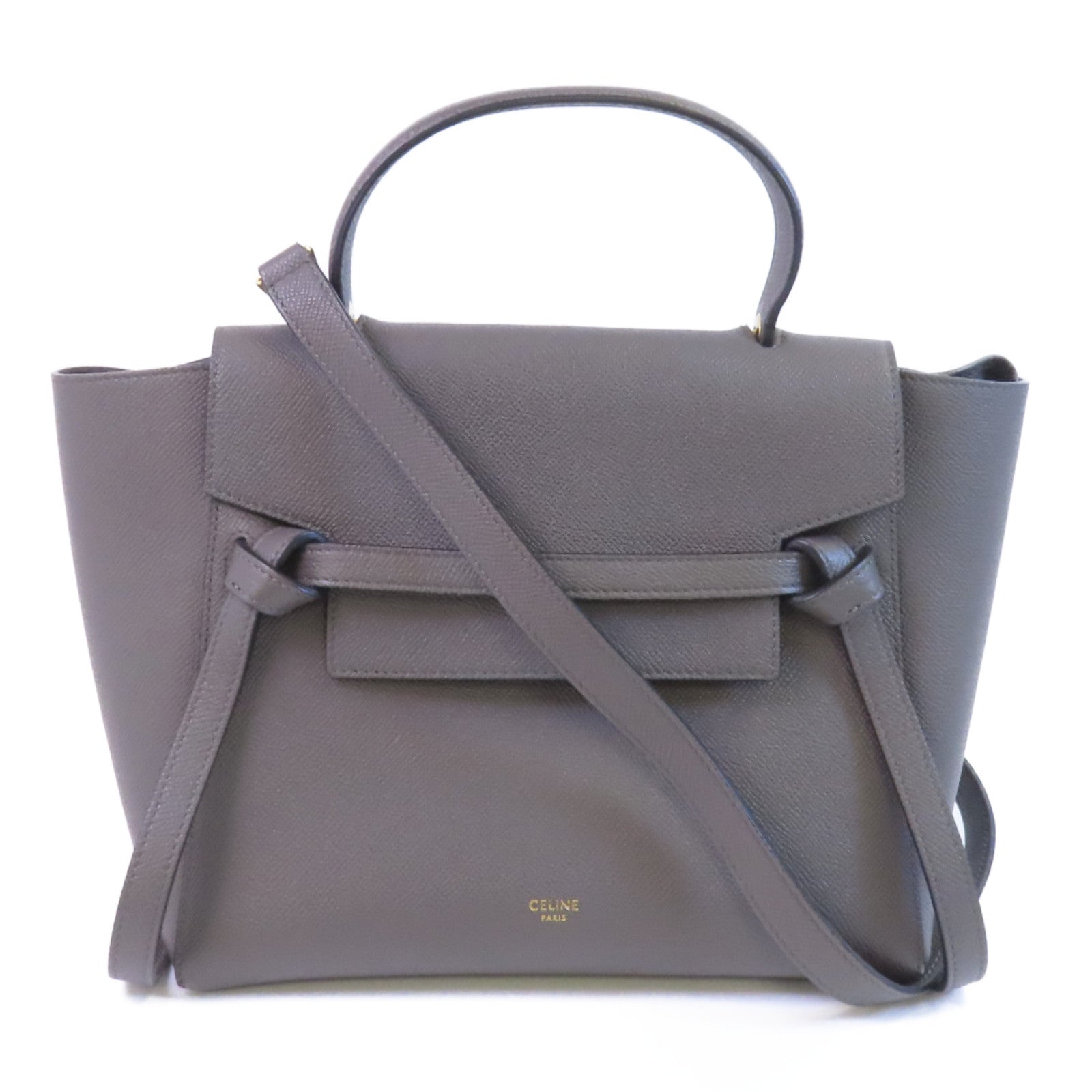 CELINE 牛皮皮革Micro Belt Bag金扣手挽肩背兩用袋