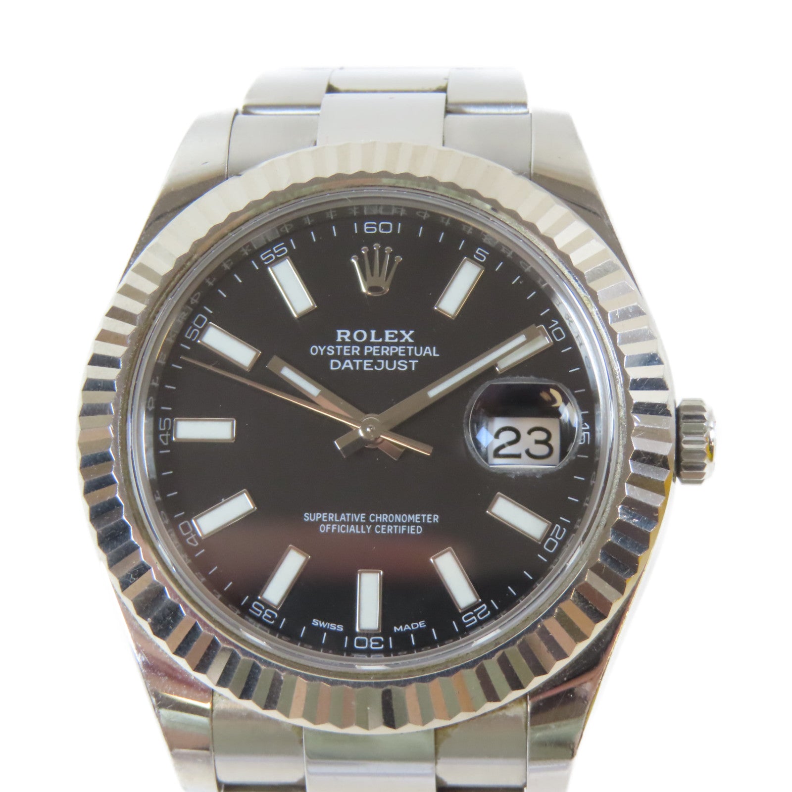 ROLEX Datejust II不鏽鋼手錶自動機芯黑色
