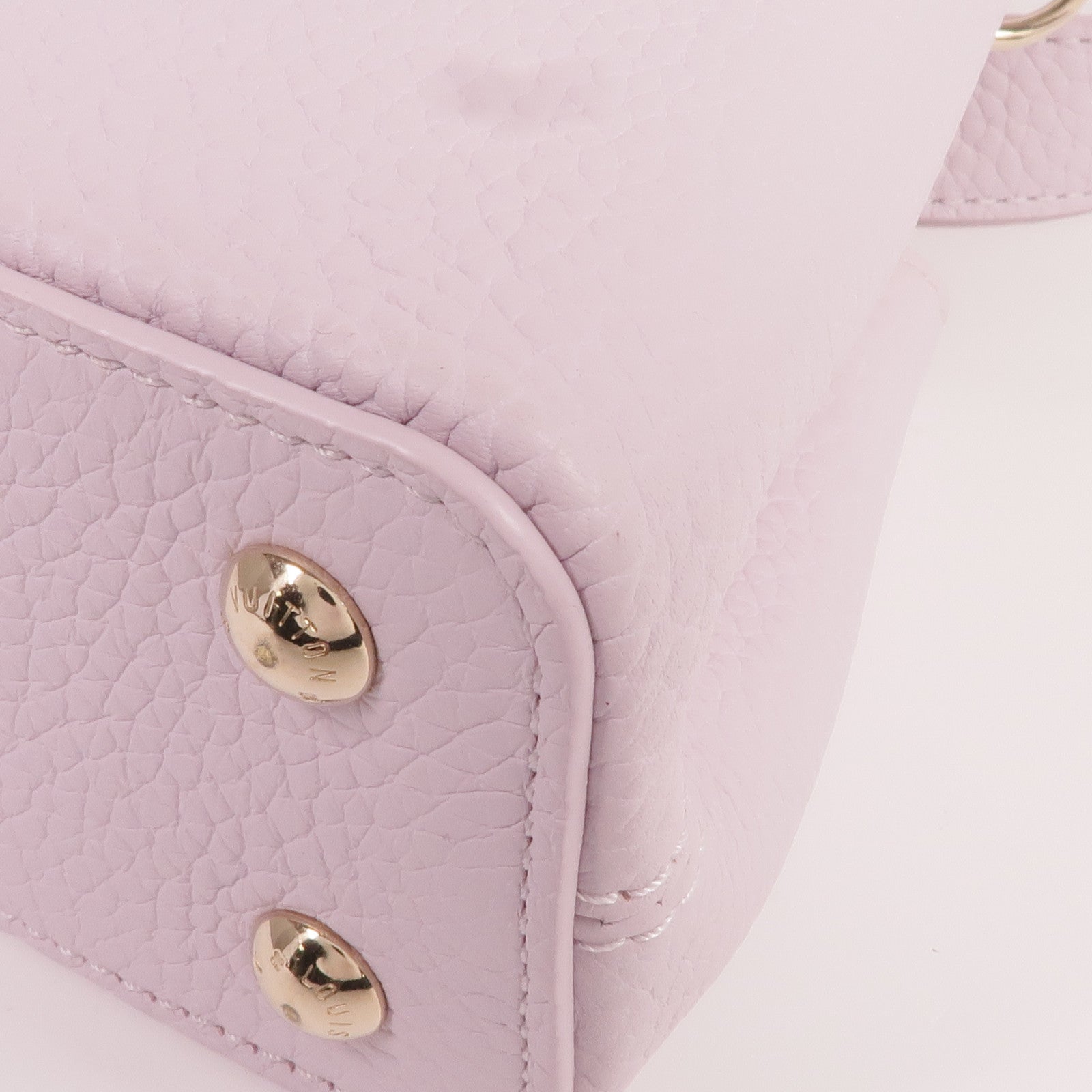 LOUIS VUITTON 牛皮皮革Capucines East West Mini Shoulder Bag金扣手挽肩背兩用袋