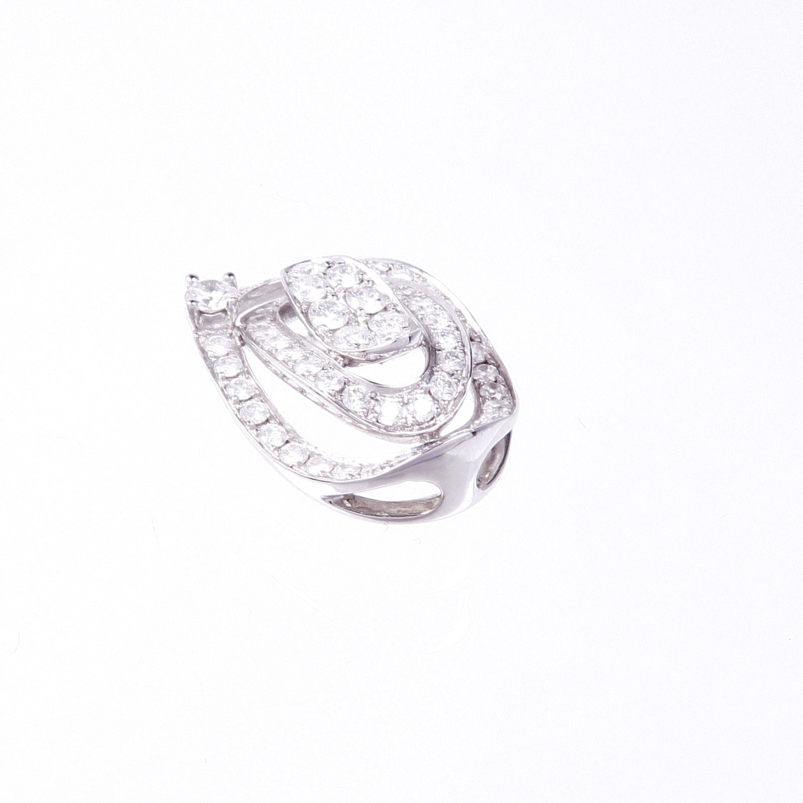 JEWELRY 18K白金Diamond Pendant Top鑽石吊墜
