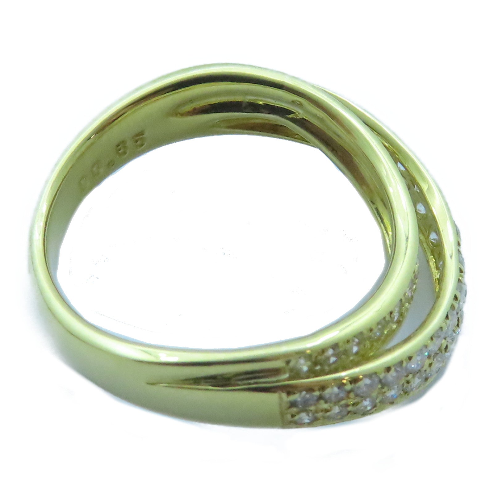 JEWELRY 18K黃金Diamond Ring 0.65ct鑽石戒指US#6