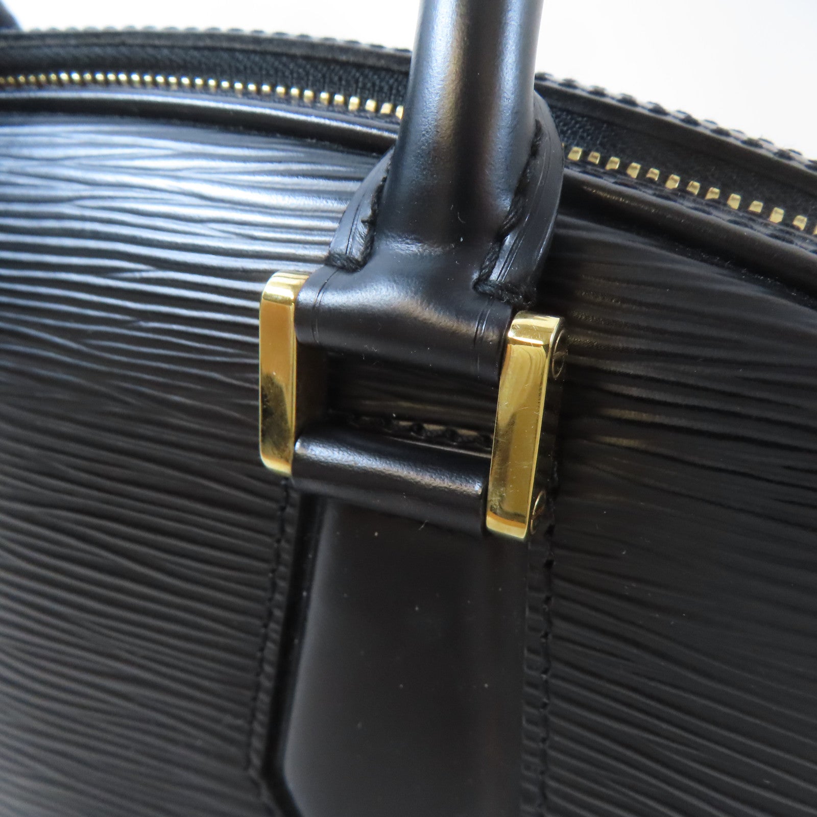 LOUIS VUITTON Epi Jasmin金扣手挽袋黑色