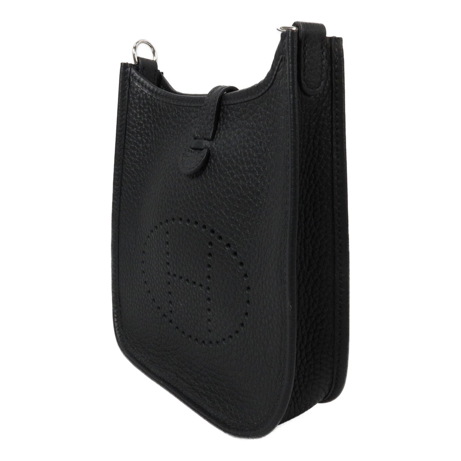 HERMES Clemence皮革Evelyne TPM肩背袋Noir