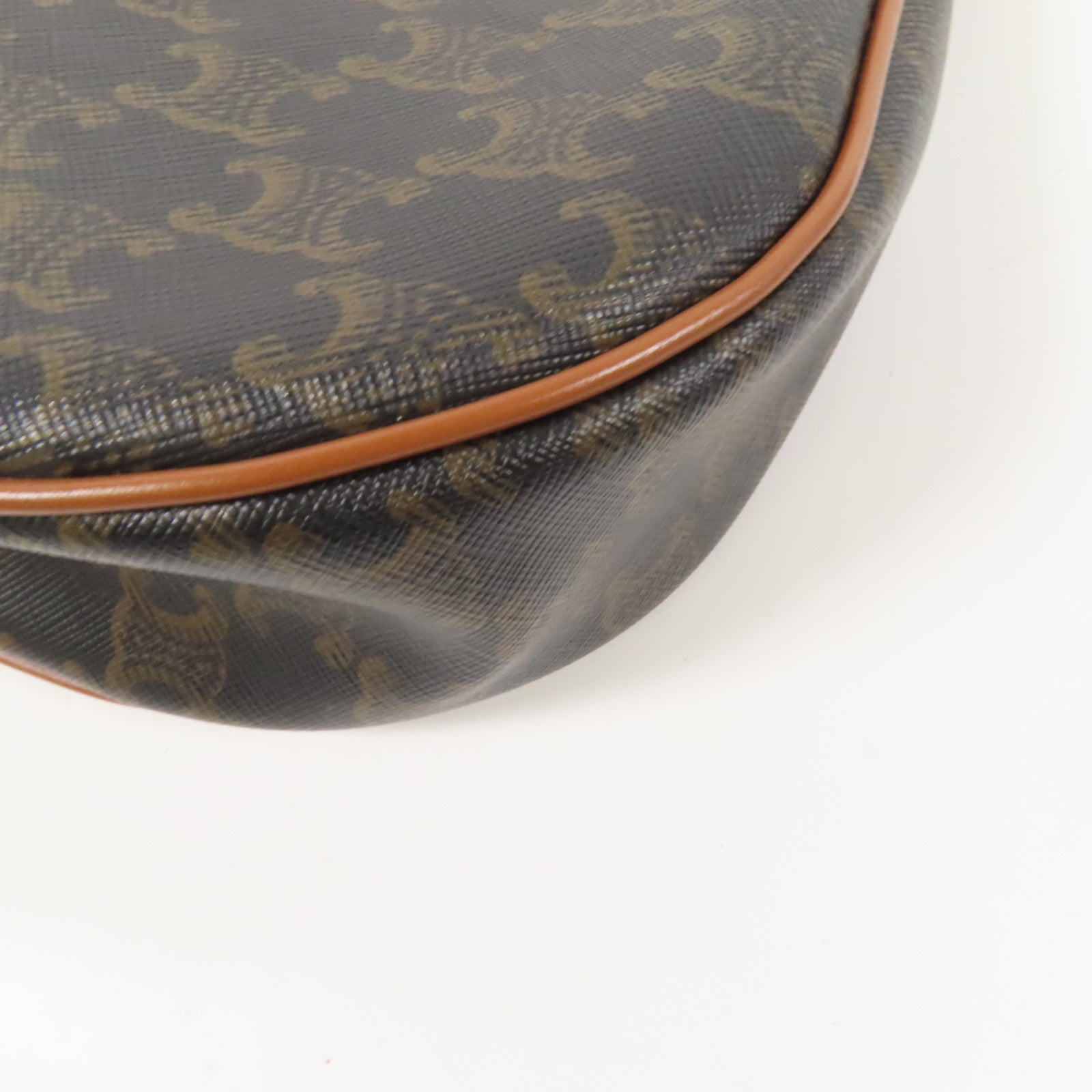 CELINE 塗層帆布AvaTriomphe金扣肩背袋