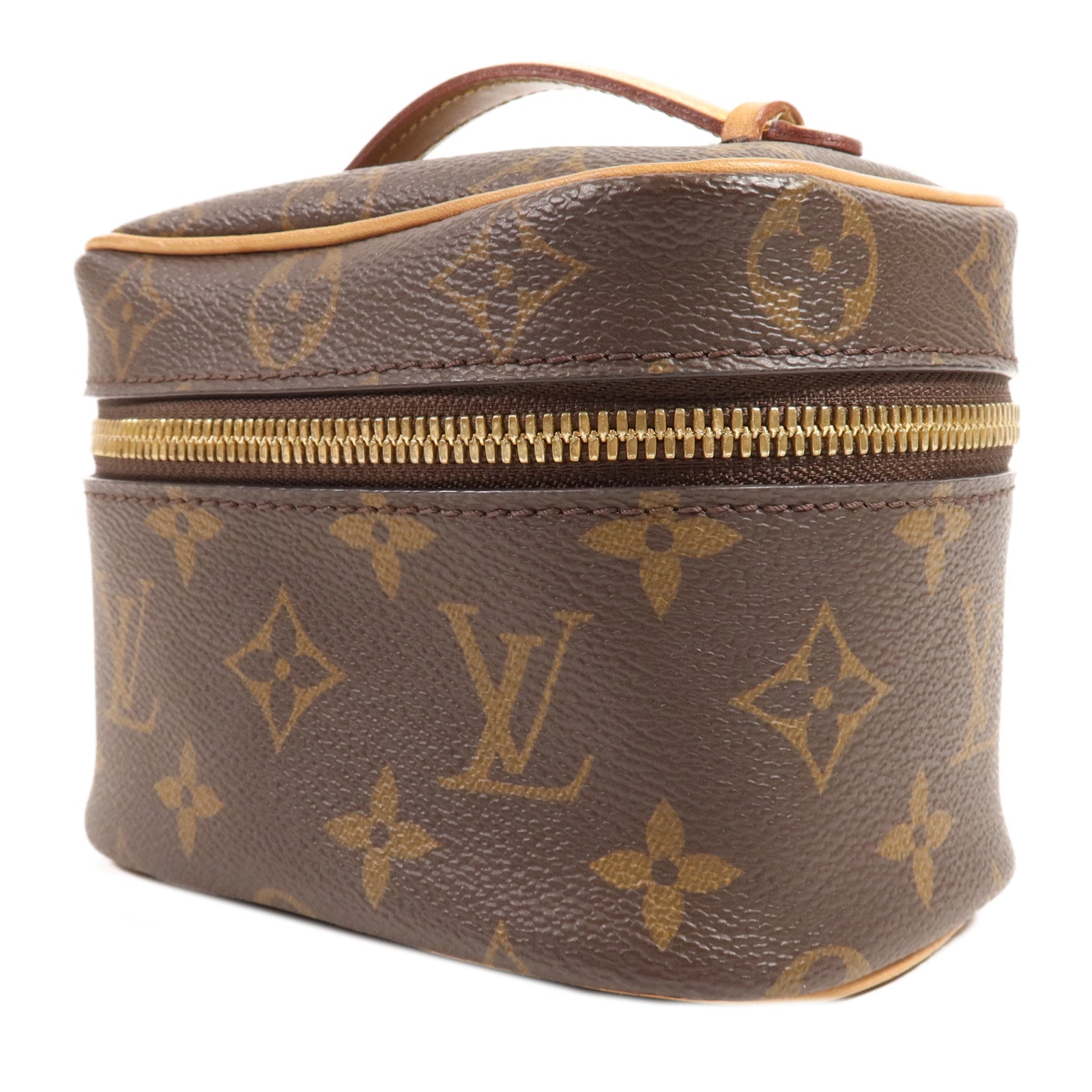 LOUIS VUITTON Monogram Nice Nano金扣化妝袋
