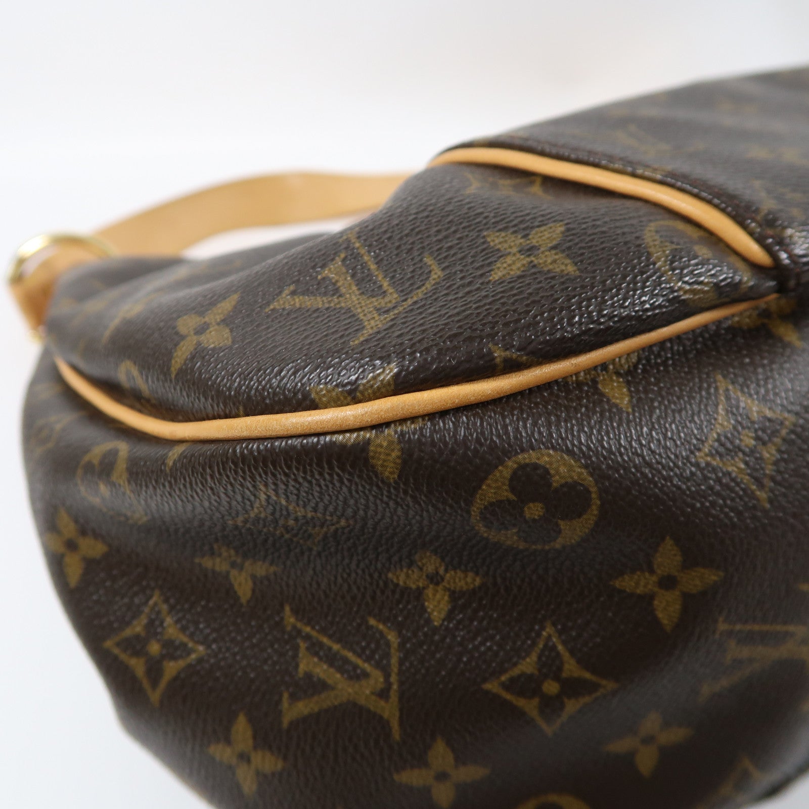 LOUIS VUITTON Monogram Galliera GM金扣肩背袋啡色