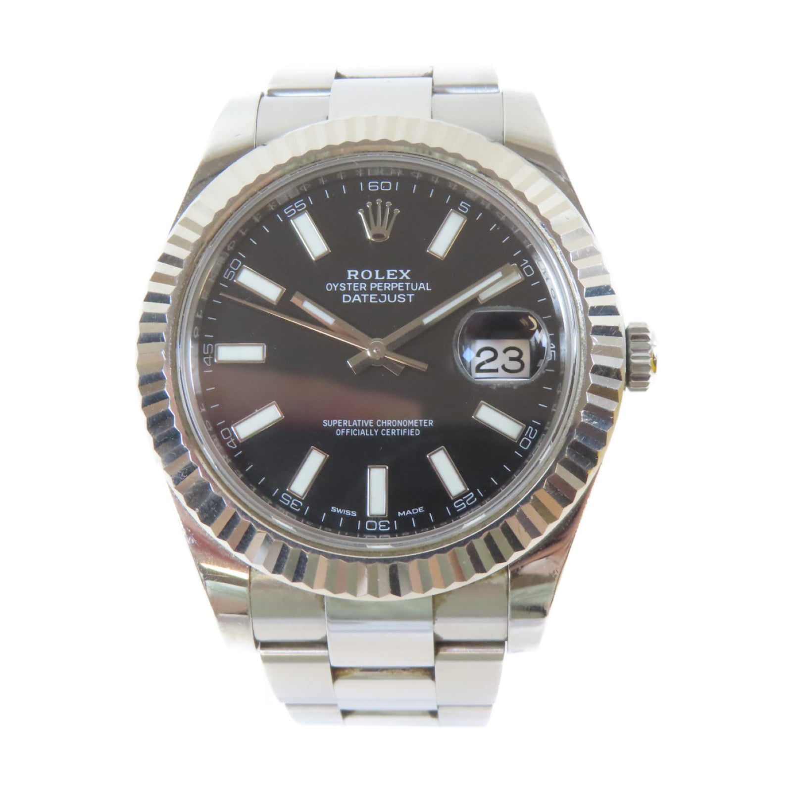 ROLEX Datejust II不鏽鋼手錶自動機芯黑色