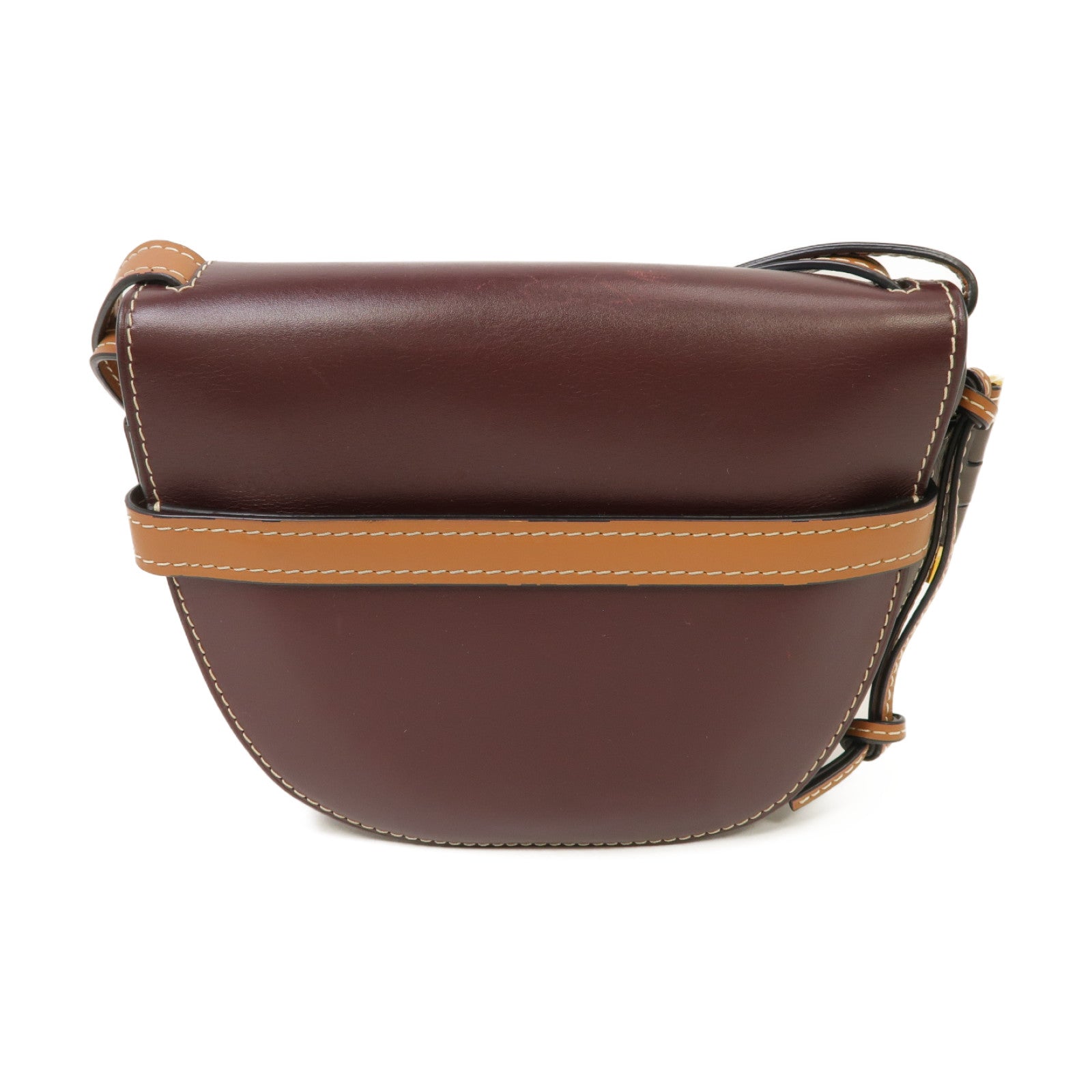 LOEWE 【激減優惠】牛皮皮革Gate肩背袋深紫色