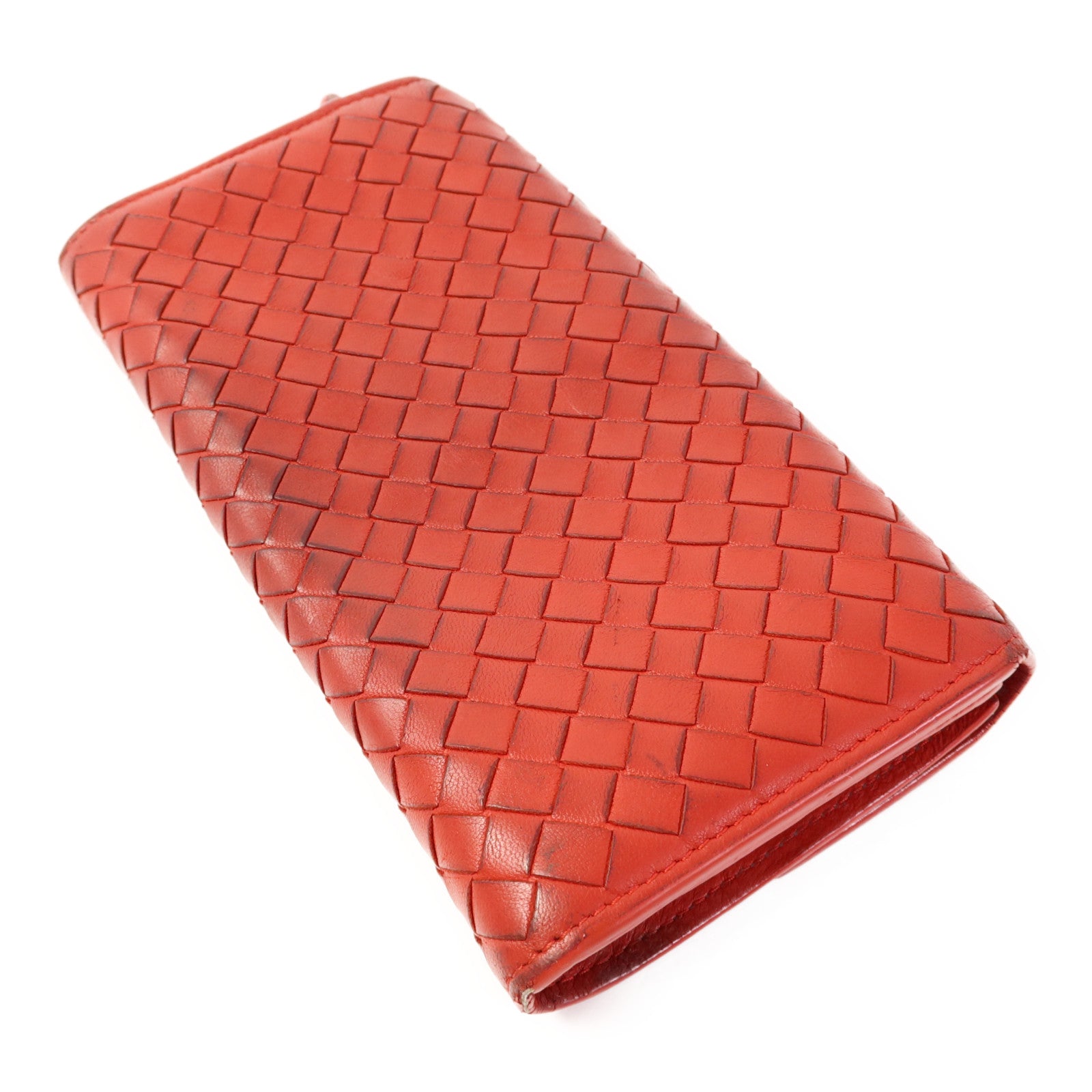 BOTTEGA VENETA 【激減優惠】牛皮皮革Long Bifold Wallet長錢包