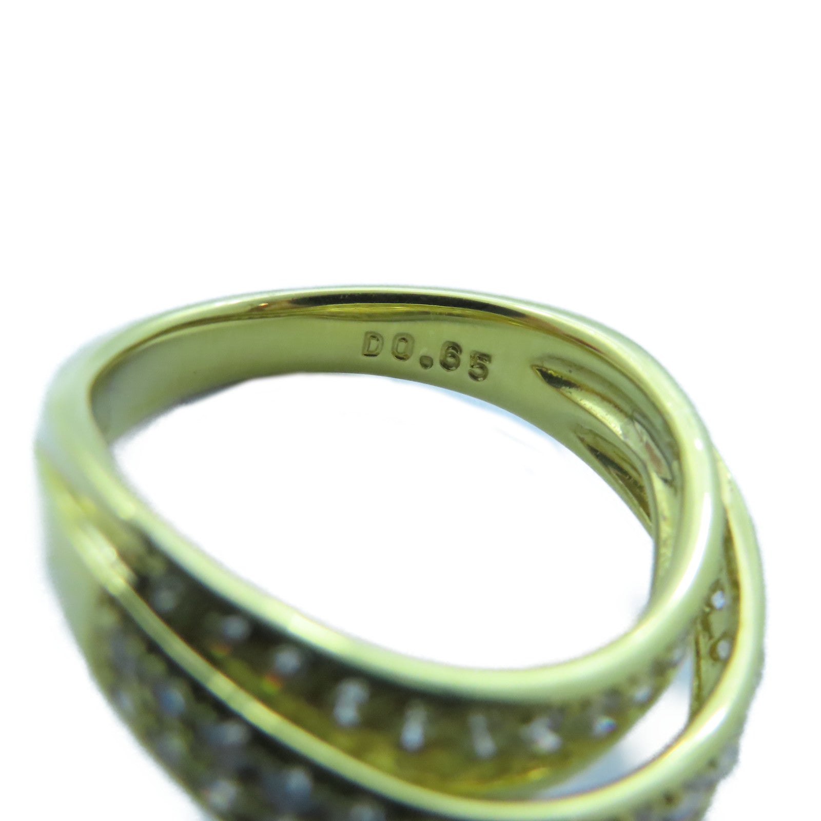 JEWELRY 18K黃金Diamond Ring 0.65ct鑽石戒指US#6