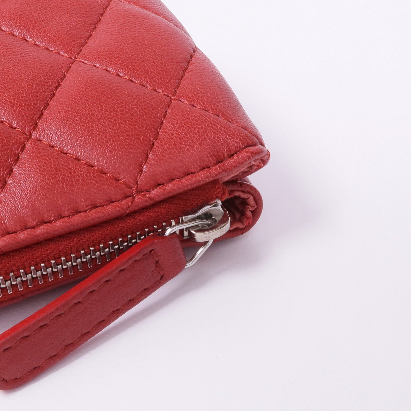 CHANEL 羊皮皮革Clutch Bag銀扣手拿包