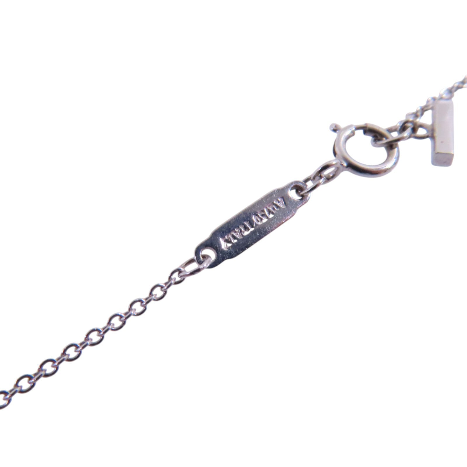 TIFFANY＆CO 18K白金/鑽石Tiffany T Diamond Necklace項鏈