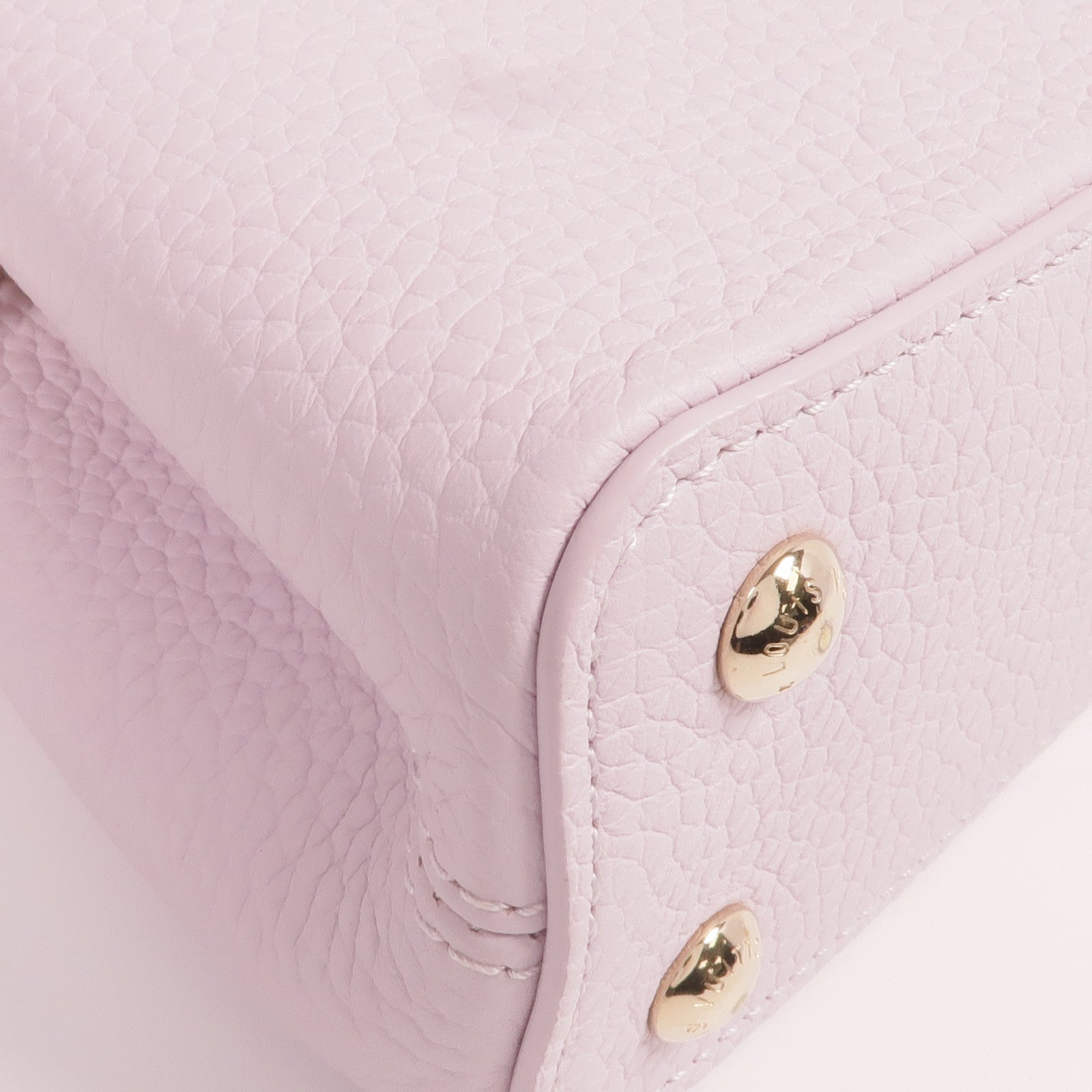 LOUIS VUITTON 牛皮皮革Capucines East West Mini Shoulder Bag金扣手挽肩背兩用袋