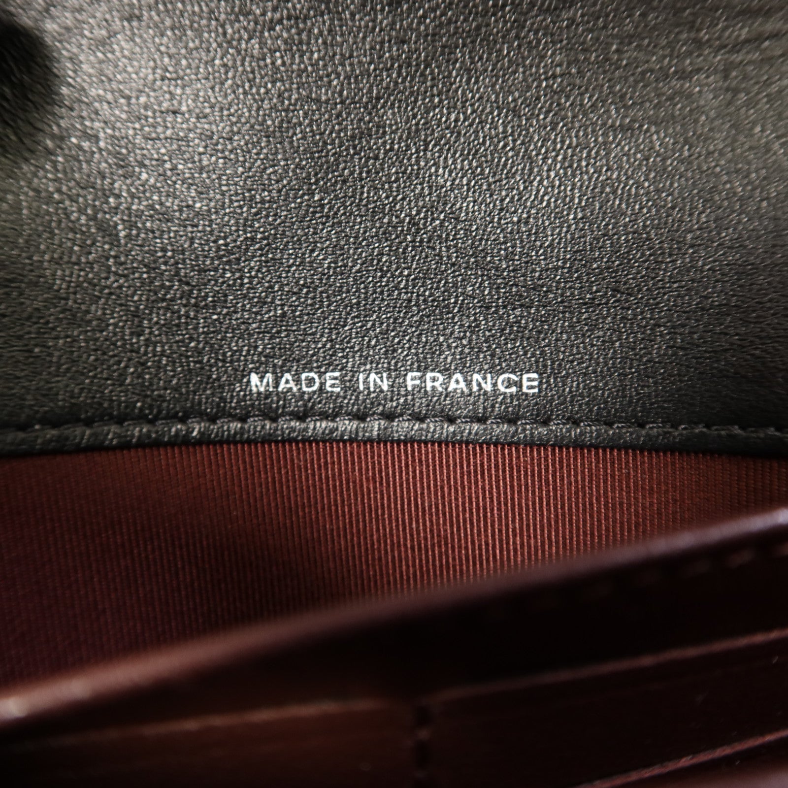 CHANEL 羊皮皮革Bifold Long Wallet銀扣長錢包