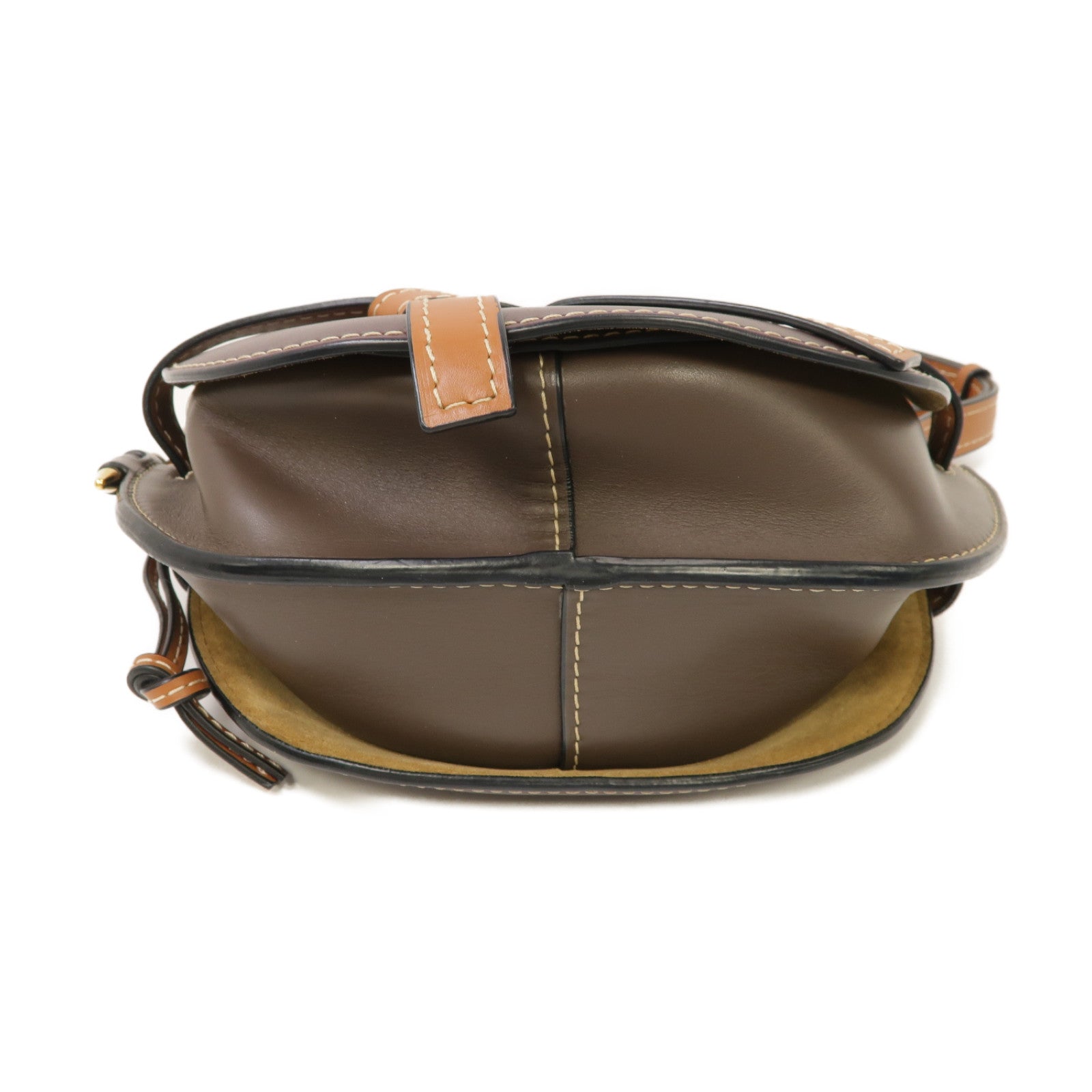 LOEWE 【激減優惠】牛皮皮革Gate肩背袋深紫色