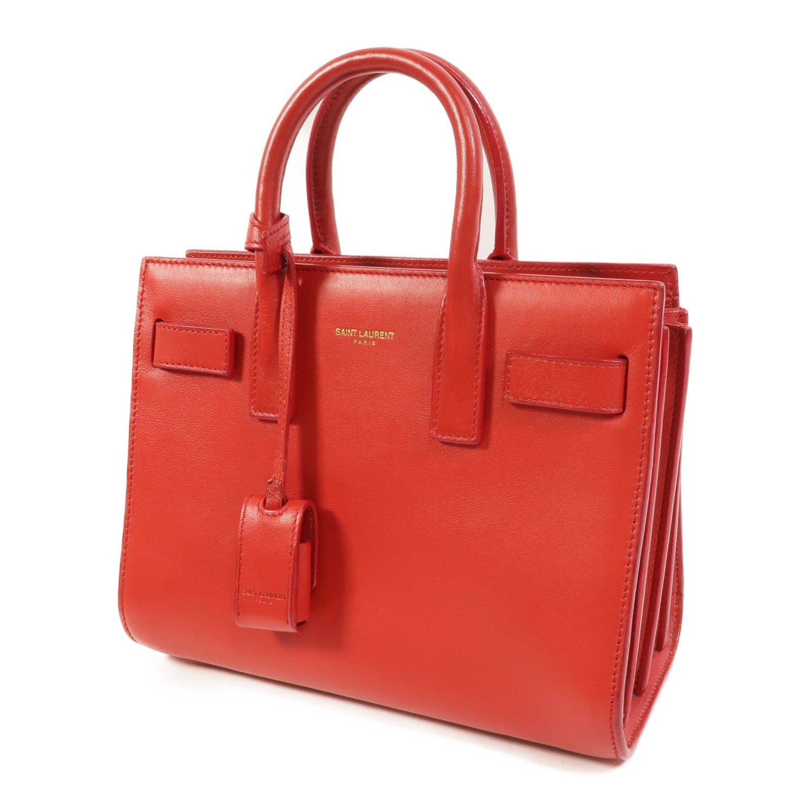 SAINT LAURENT 牛皮皮革Sac De Jour Nano手挽肩背兩用袋