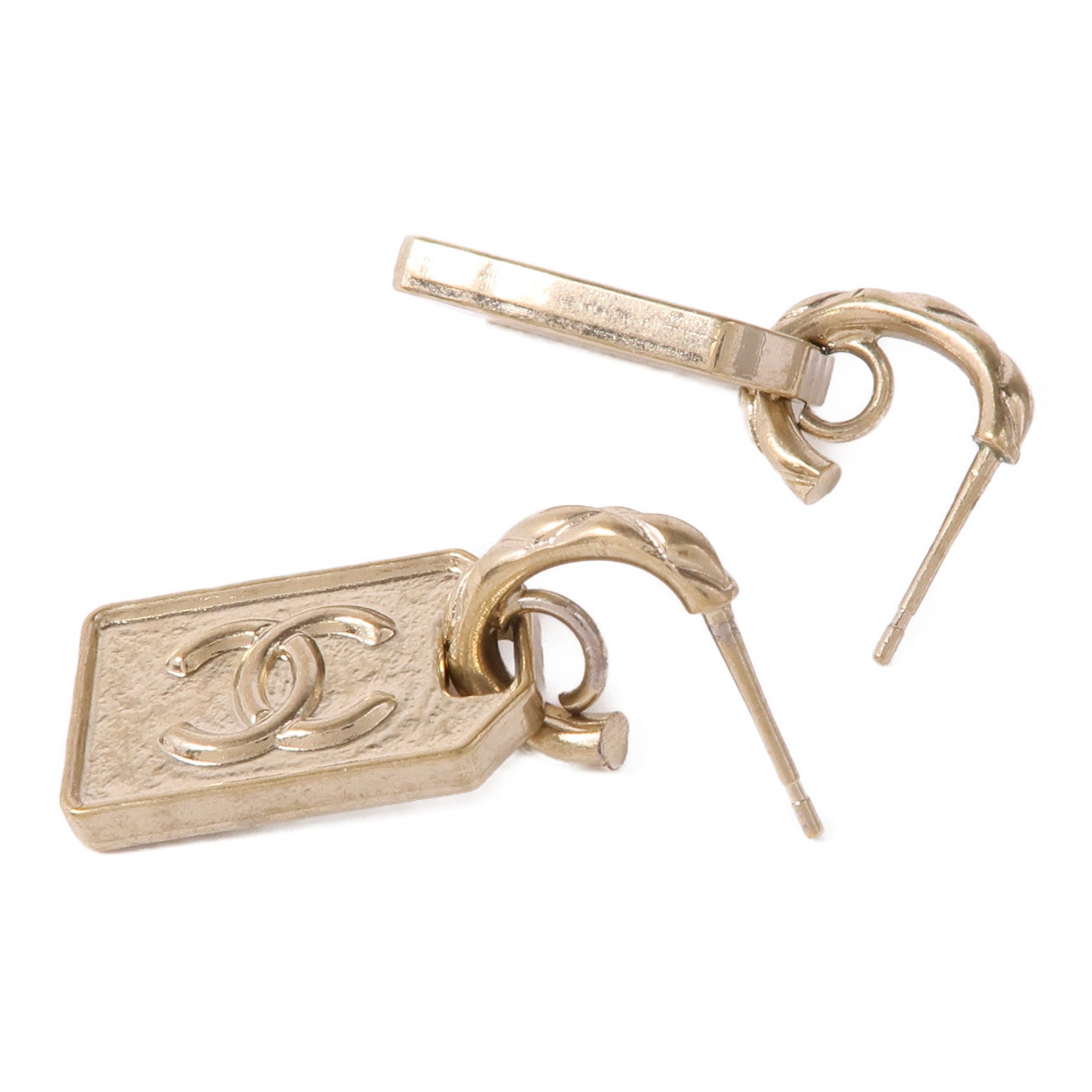 CHANEL CC Earrings Accessories Metal Gold