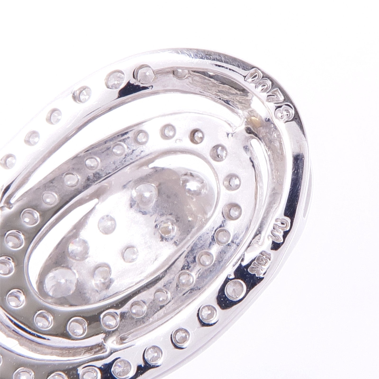 JEWELRY 18K白金Diamond Pendant Top鑽石吊墜