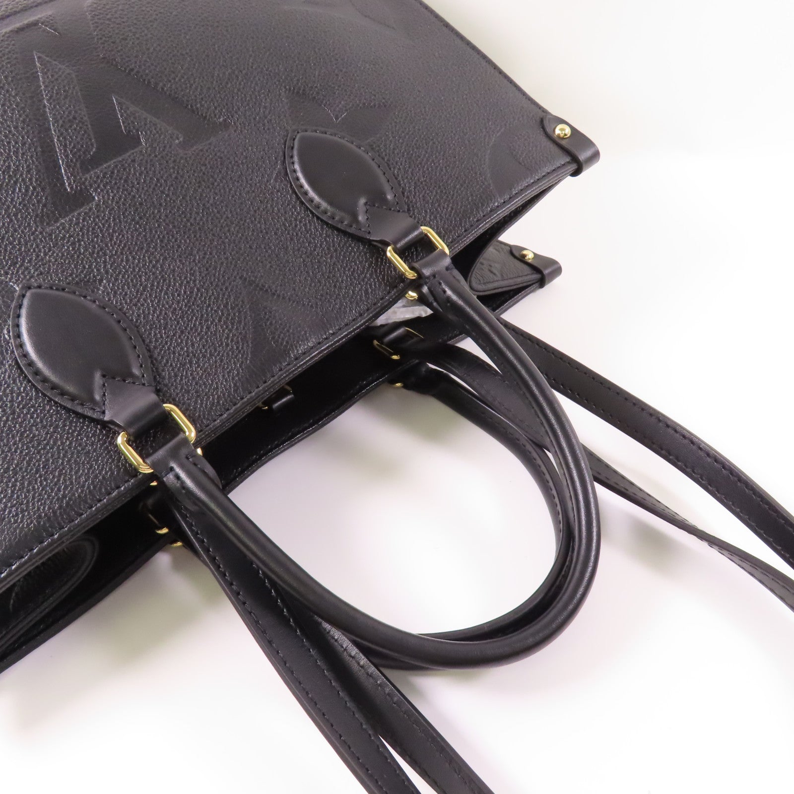 LOUIS VUITTON Monogram Empreinte On The Go金扣手挽肩背兩用袋