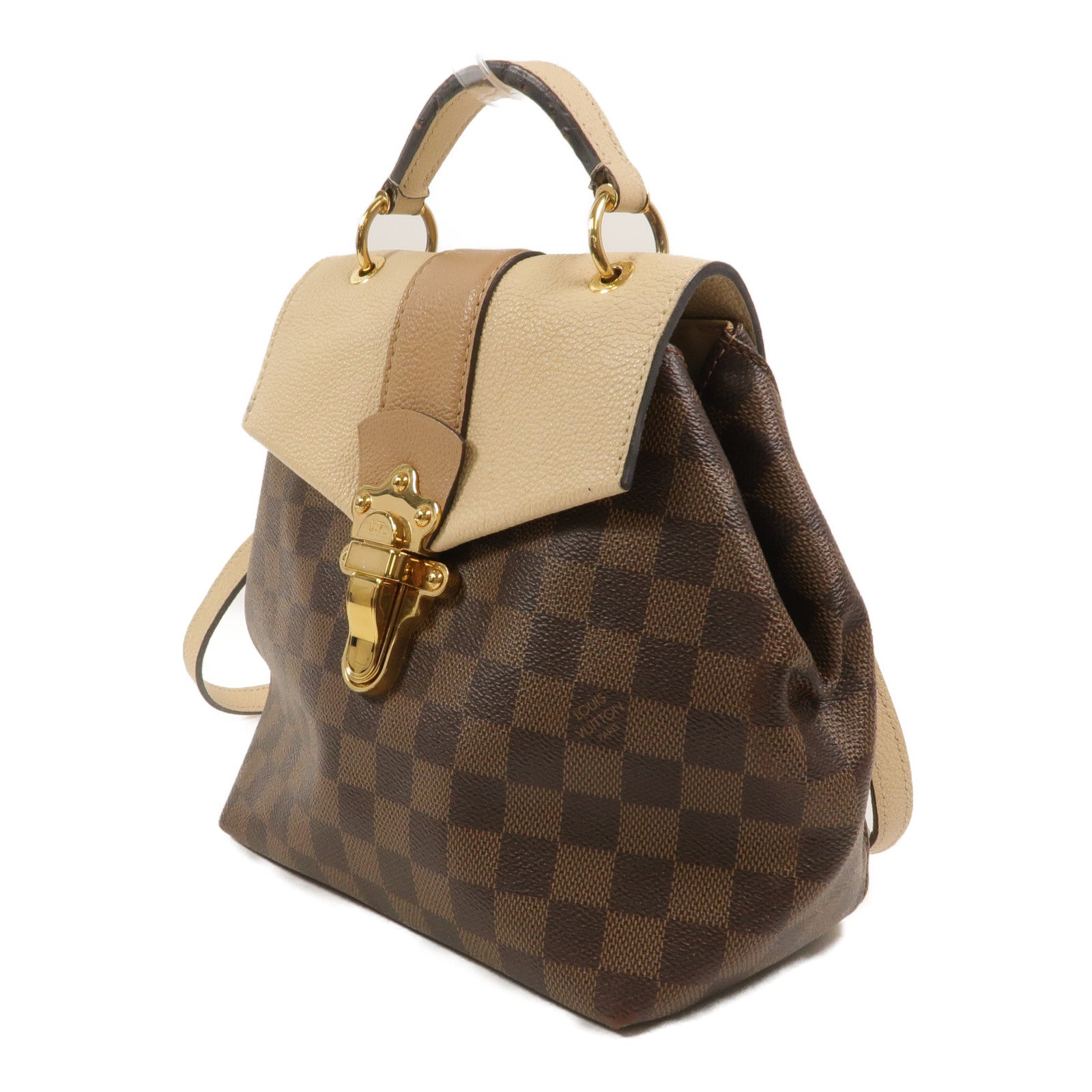 LOUIS VUITTON Damier Clapton金扣背包
